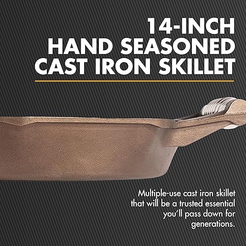 Miniatura 2 de FINEX Sartén de hierro fundido de 14"