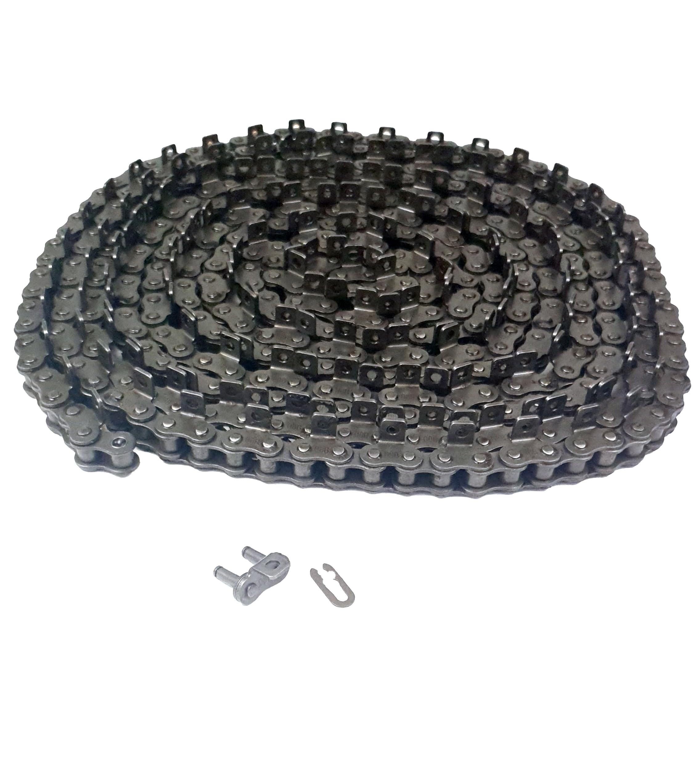 Cadena de 16B-1 (1 pulgada) con conector A1, cadena de transporte, para transportadores, industrial, maquinaria industrial