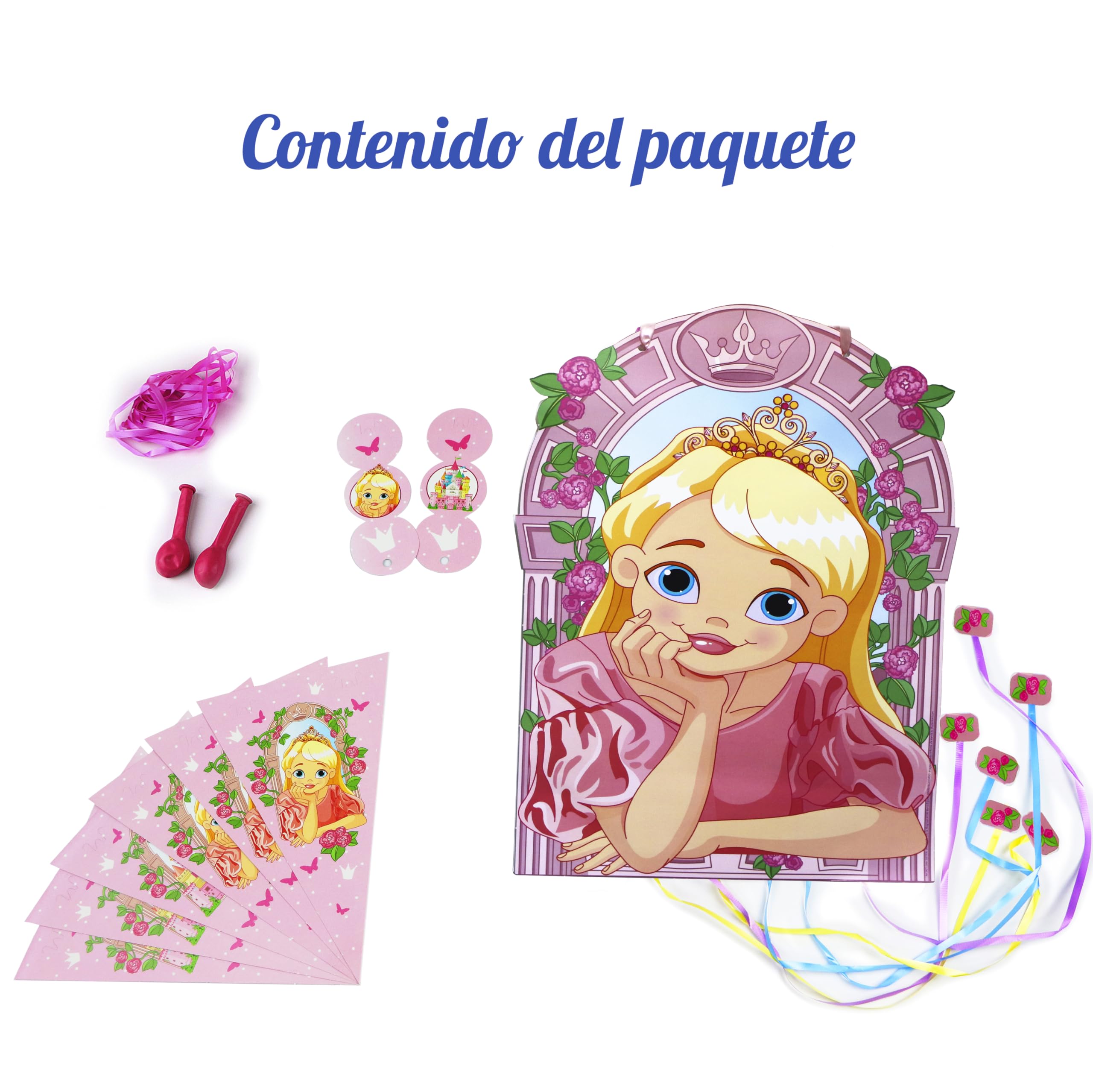 Pignata Compleanno Unicorno - Con Ghirlanda 2m, Capacità 7L - Per Feste E Giochi - Foto 5