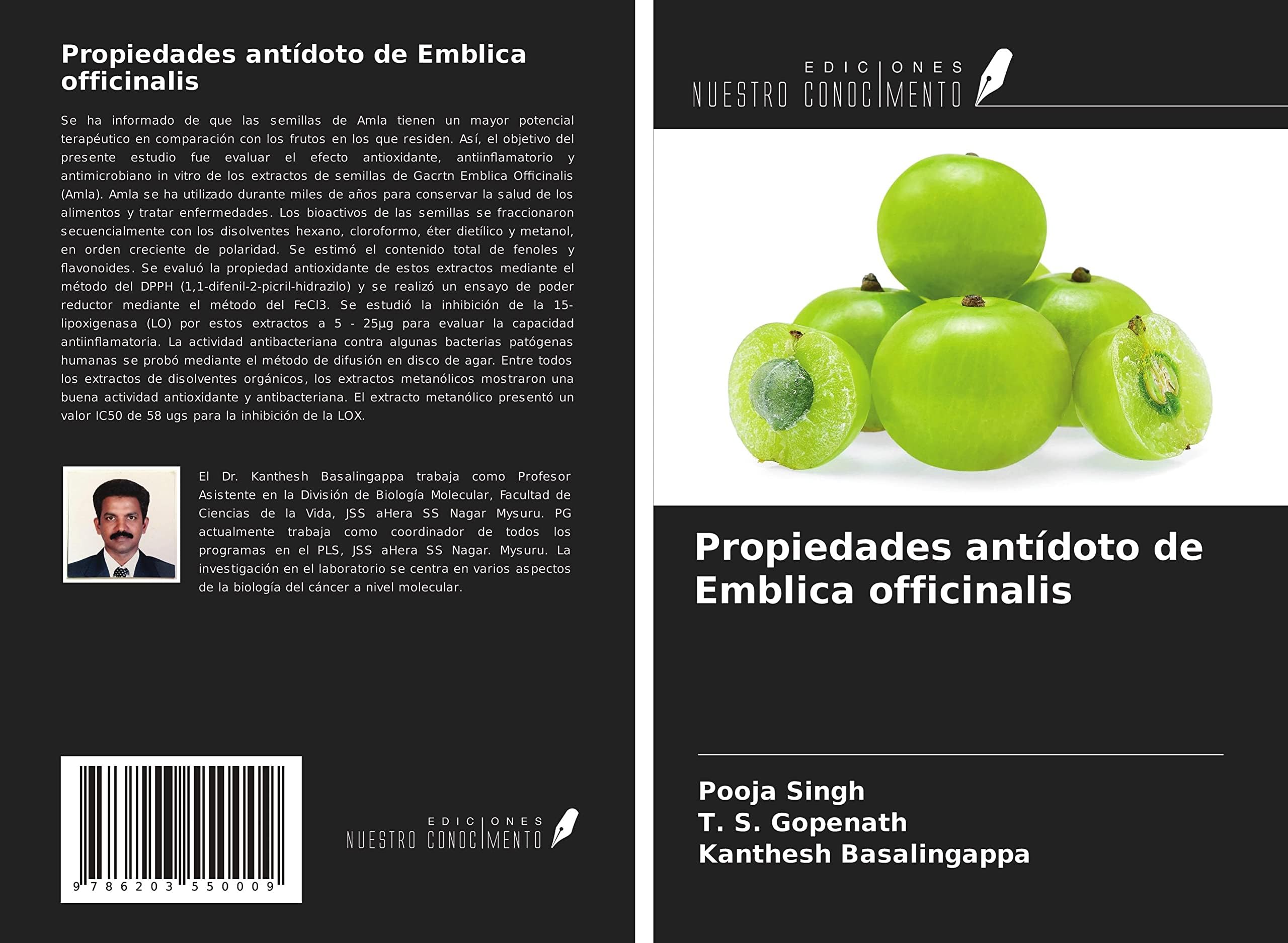 Propiedades antÃdoto de Emblica officinalis