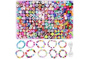 1000PCS Polymer Clay Beads Bracelet Making Kit