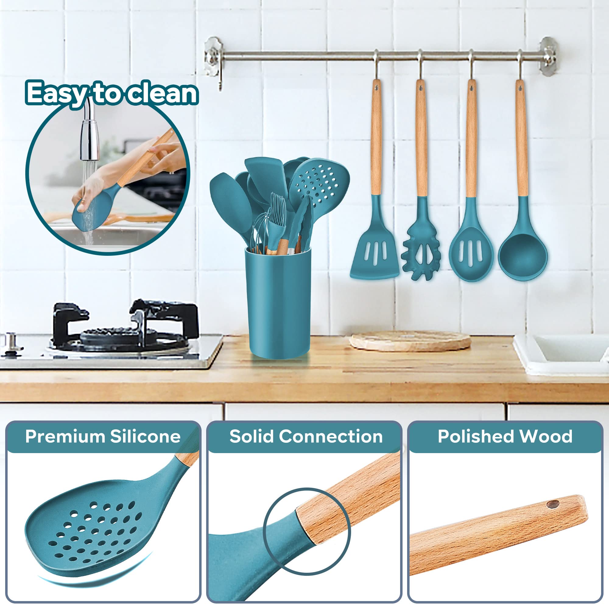 HaWare Juego De 6 Utensilios De Cocina (6, Blanco) - FindTheDeal