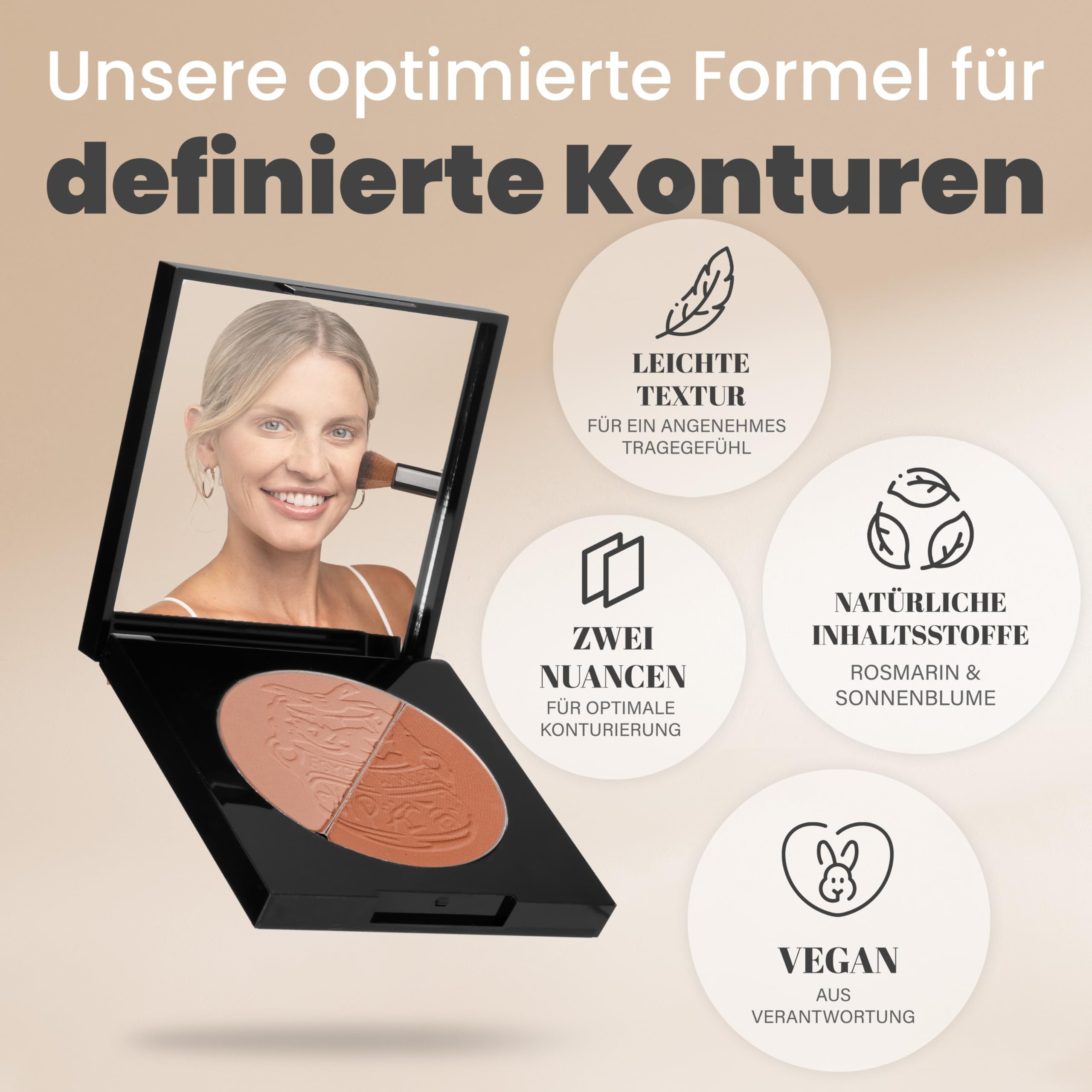 Compact Bronzers DUO Powder (Matt) Self Tan Fake Tanning / Bronzing