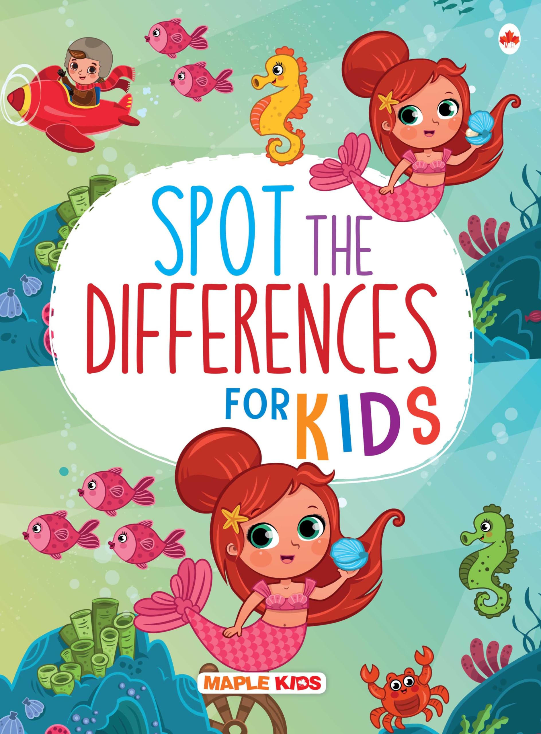 Brain Activity Book for Kids - Spot Differences - Brain Boosting Activity Book - Early Learning - Activity Book for Children - 3 to 7 Years Old Kids