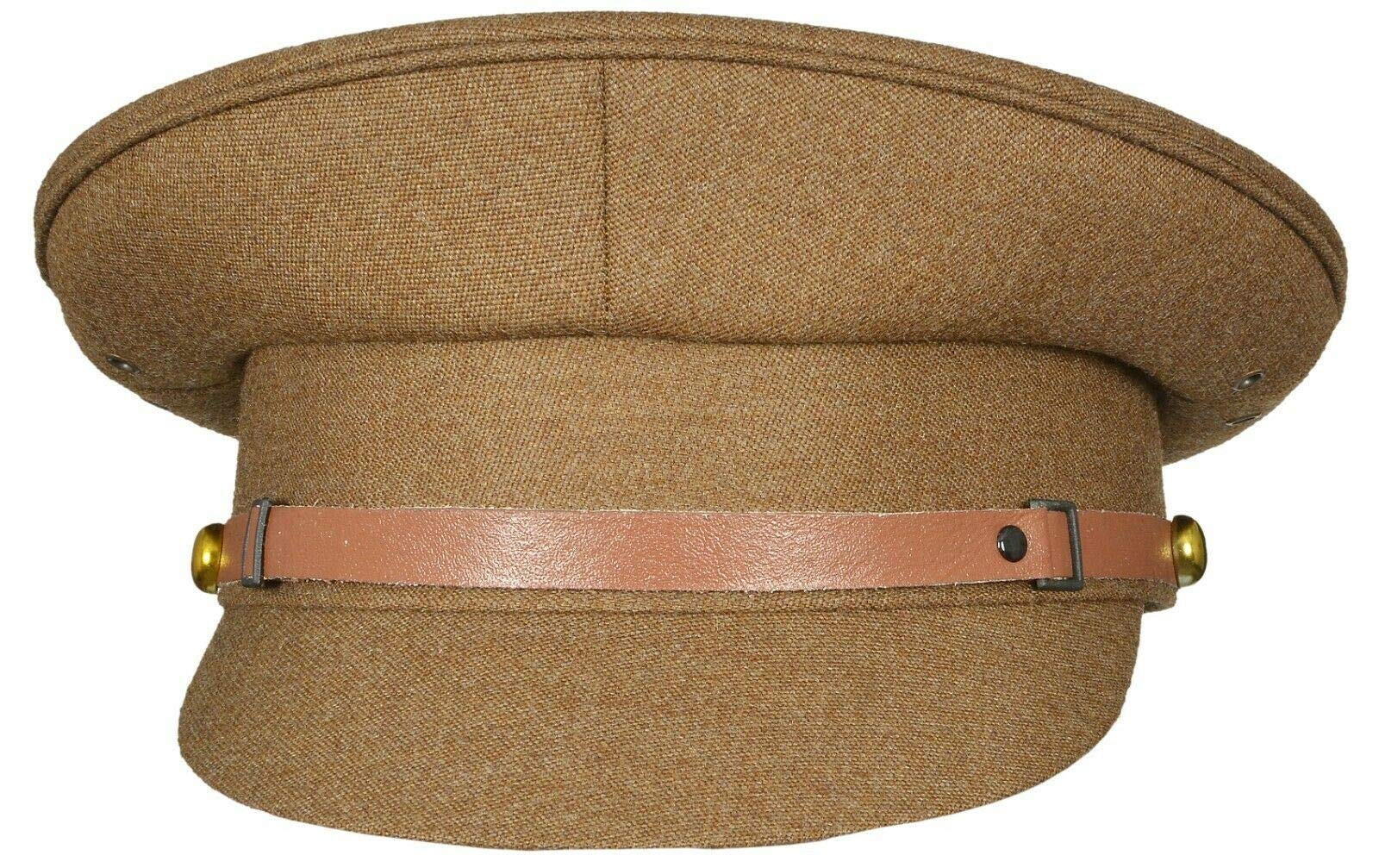 handembroideryuk British Army Officers and WO1s (FAD) Service Dress Cap, Military Peak Cap