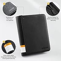 Vista 3 de Carpeta de 9 bolsillos para tarjetas coleccionables con 500 fundas para tarjetas, 26 páginas de carga lateral con capacidad para 468 tarjetas