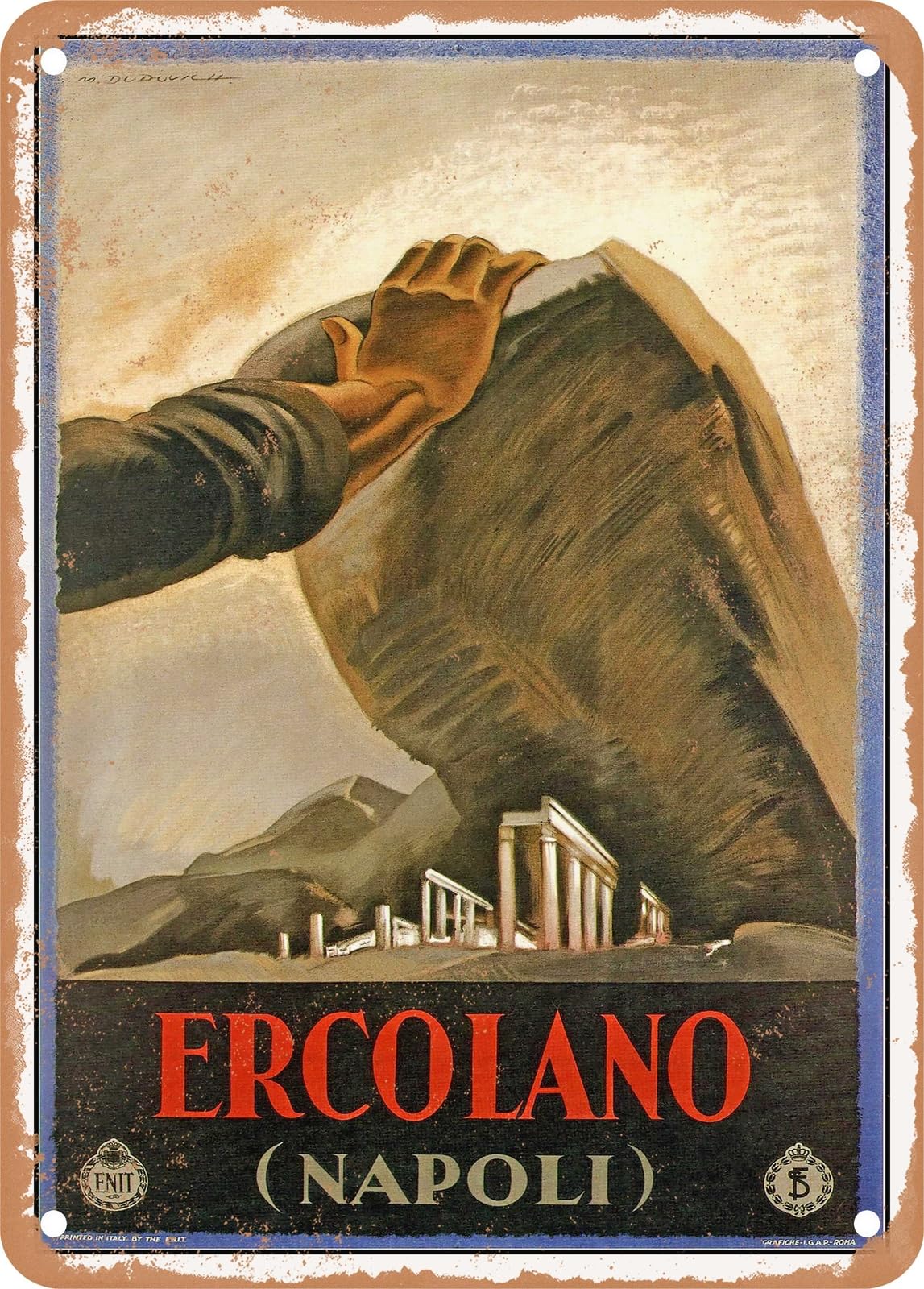 Miaomansenstore Metal Sign - 1928 Herculaneum Naples Vintage Ad Home Decor