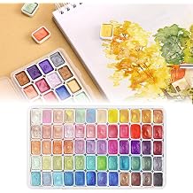 Shifting Watercolor Painting Set, C01, 60 Colors | Color Shifting Paint, Solid Paint Box, For Adults Beginners Artists