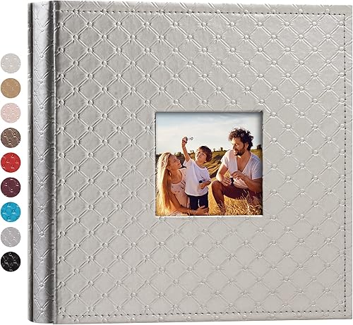 Mublalbum Álbum de fotos pequeño de 4 x 6 pulgadas, 200 fotos, cubierta de cuero, libro de fotos, 200 bolsillos horizontales, álbumes de fotos para