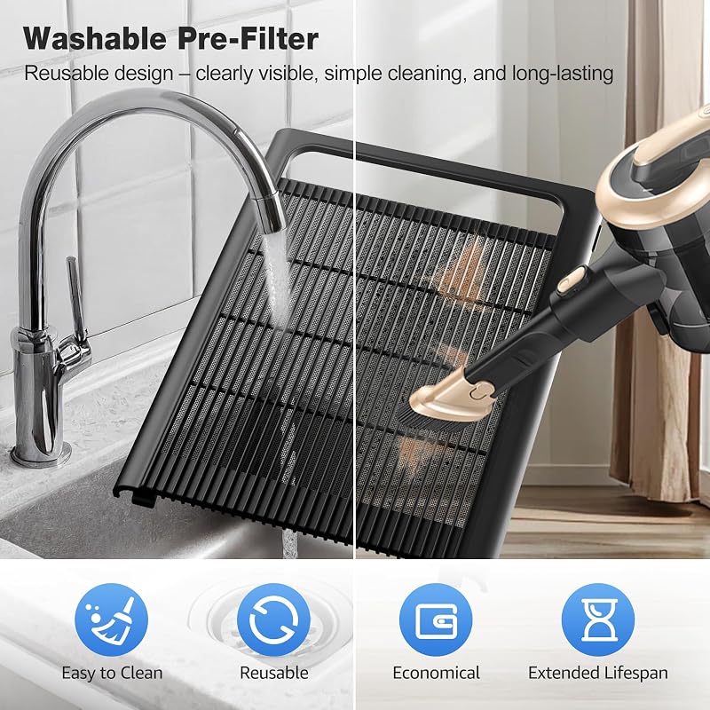 KNKA Air Purifiers for Home Bedroom Up to 1,695 Ft² in 1 Hr, APH4000, Black image 6