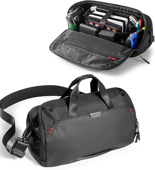 tomtoc Bolsa de Hombro para Nintendo Switch OLED/Nintendo Switch, Funda Bandolera de Transporte tomtoc Bolsa de Hombro para Nintendo Switch OLED/Nintendo Switch, Funda Bandolera de Transporte
