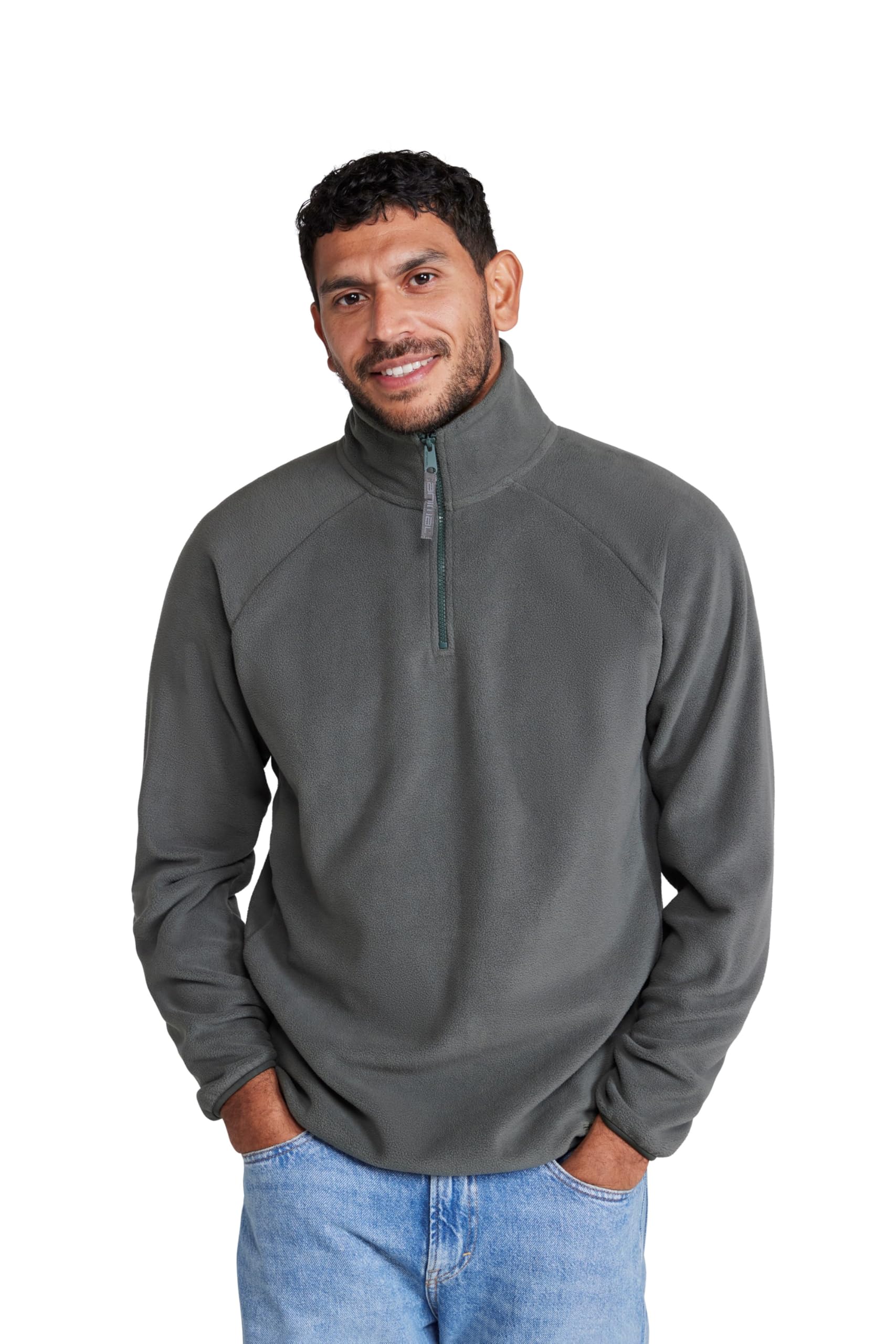 Stockholm Mens Half-Zip Fleece - Grey