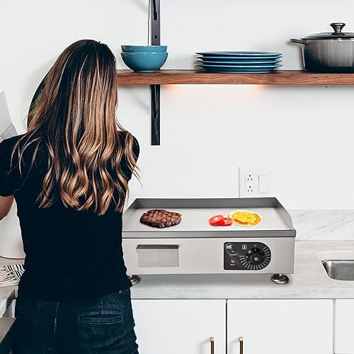 Miniatura 3 de WeChef 3000 W 22 "Plancha eléctrica para encimera comercial de placa plana para restaurante barbacoa