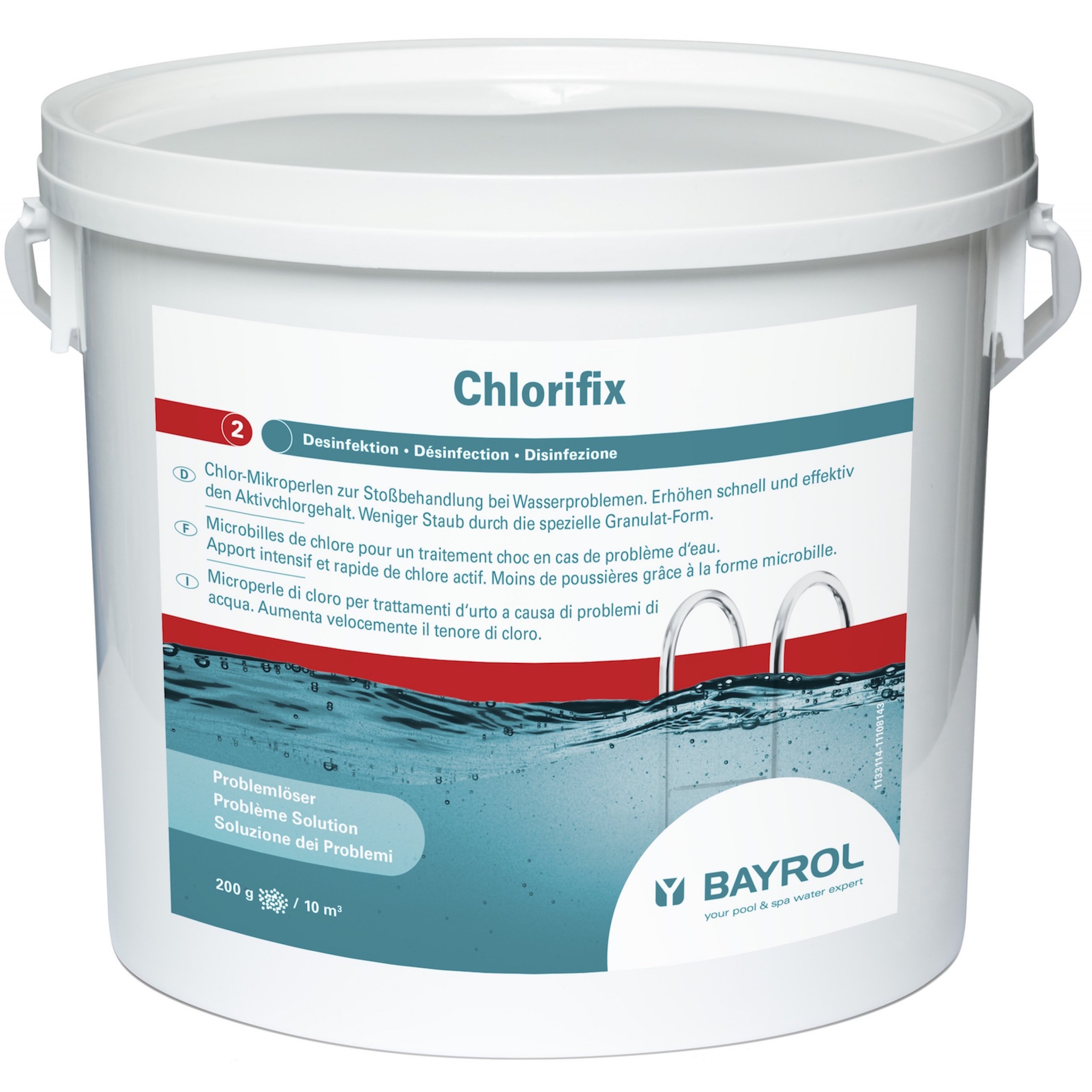 Bayrol Chlorifix 1133114 Micro-billes pour désinfection rapide de piscine 5 kg