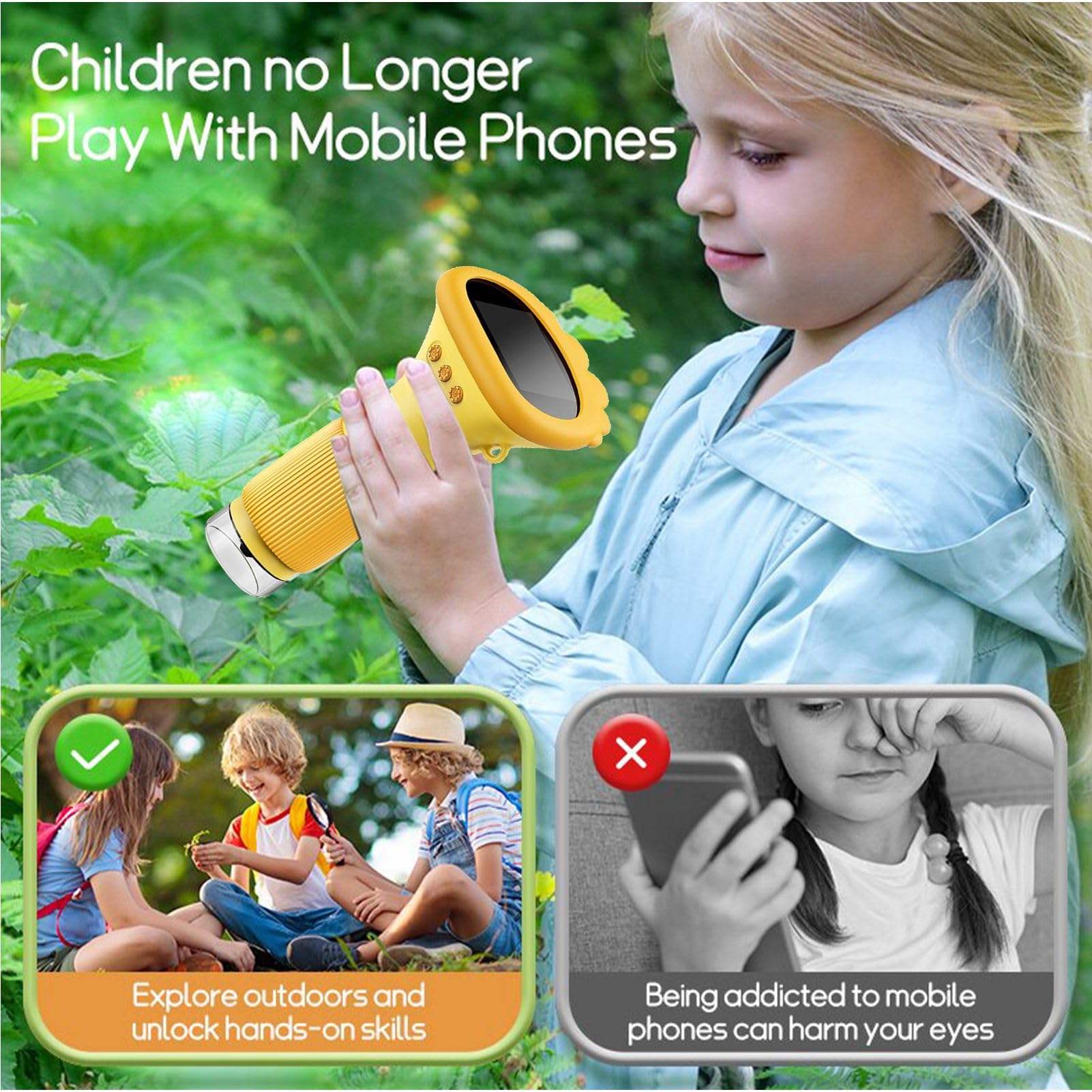 Microscopio Per Bambini, Microscopio Digitale Portatile 1000X