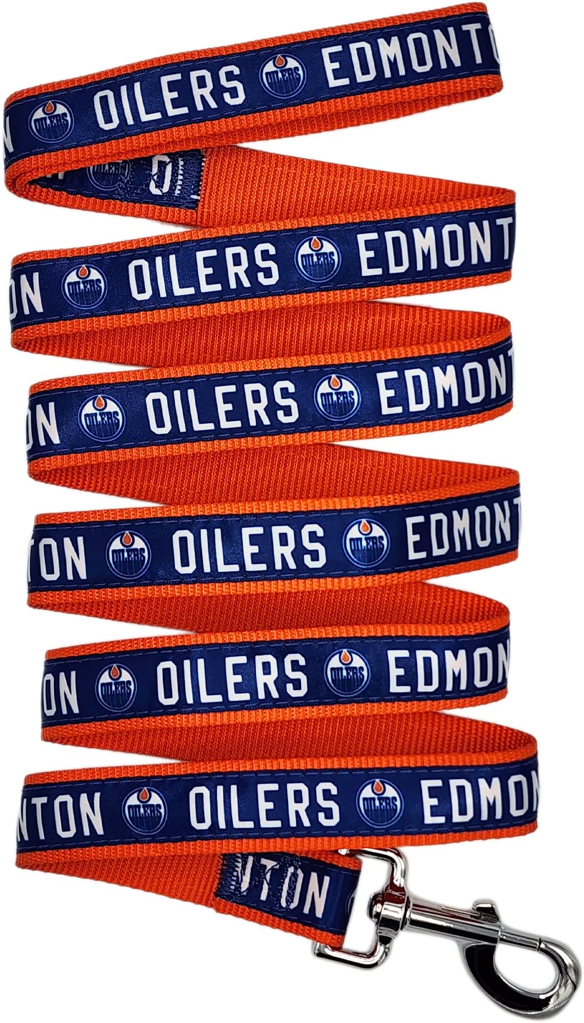 Pets First NHL Leash Edmonton Oilers Dog Leash, Large Hockey Team Leash for Dogs & Cats. A Shiny & Colorful Cat Leash & Dog Leash Licensed by The NHL