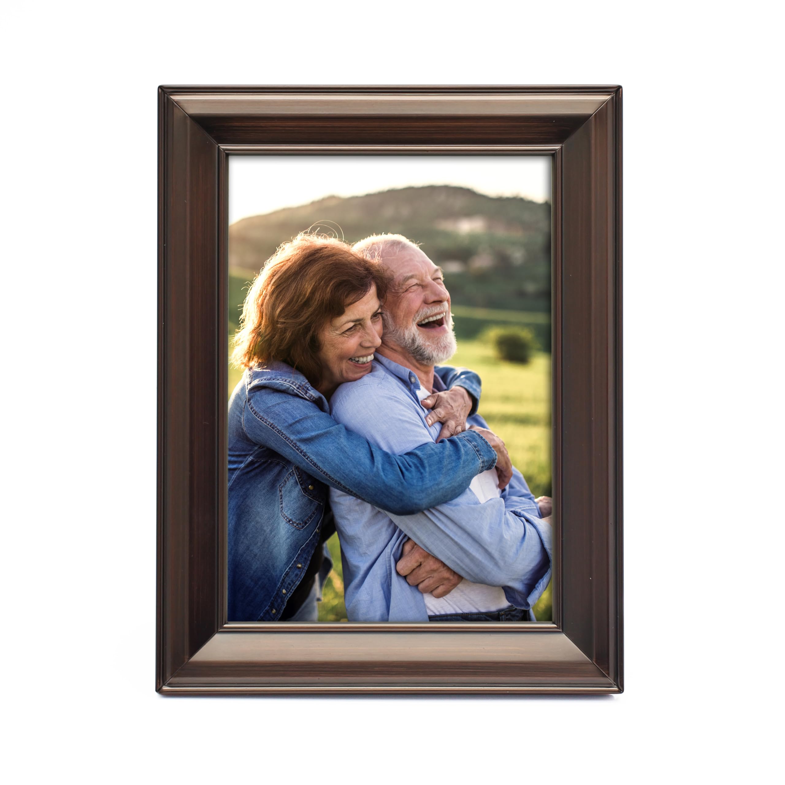 MIMOSA MOMENTS Metal Brushed Copper-plating Picture Frame, 5x7