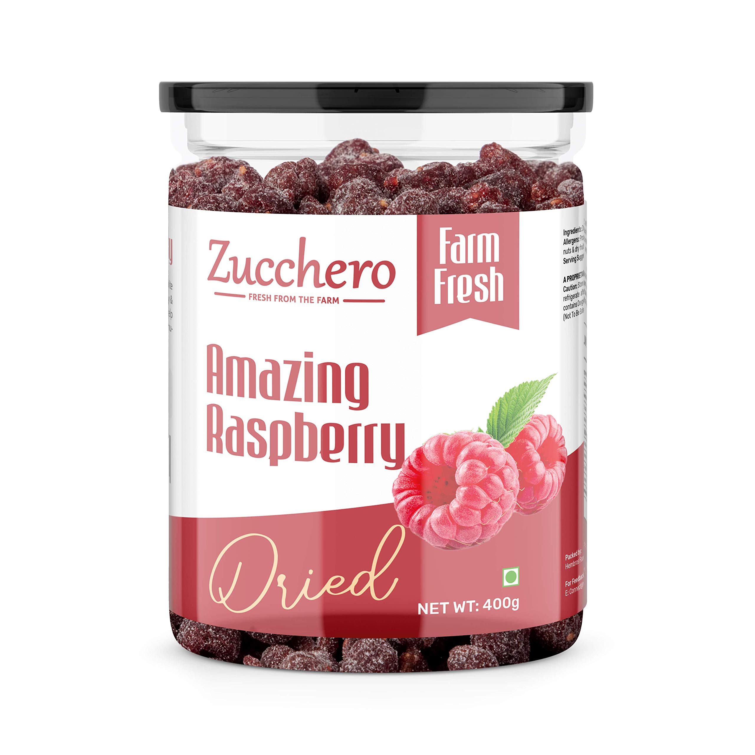 Zucchero Amazing Dried Raspberry [Anti-oxidant Rich] 400g | Crunchy & Chewy Texture (B08WCKTZFV) Amazon Price History, Amazon Price Tracker
