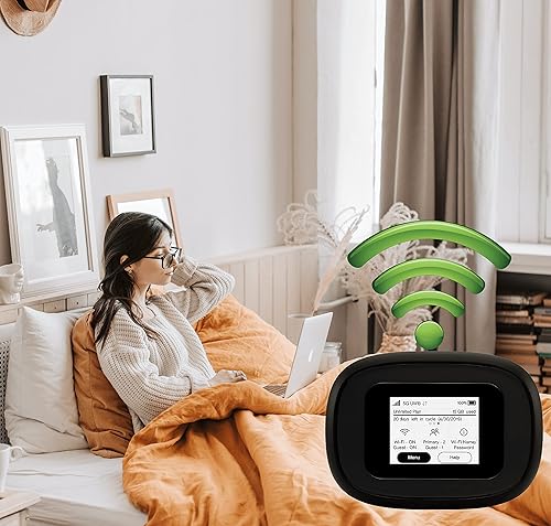 Miniatura 7 de WiFi portátil móvil 5G  Verizon Wireless Jetpack Inseego MiFi M1000  Hotspot móvil para viajes  Puerto Ethernet RJ45  Velocidad de hasta 2,4 Gbps