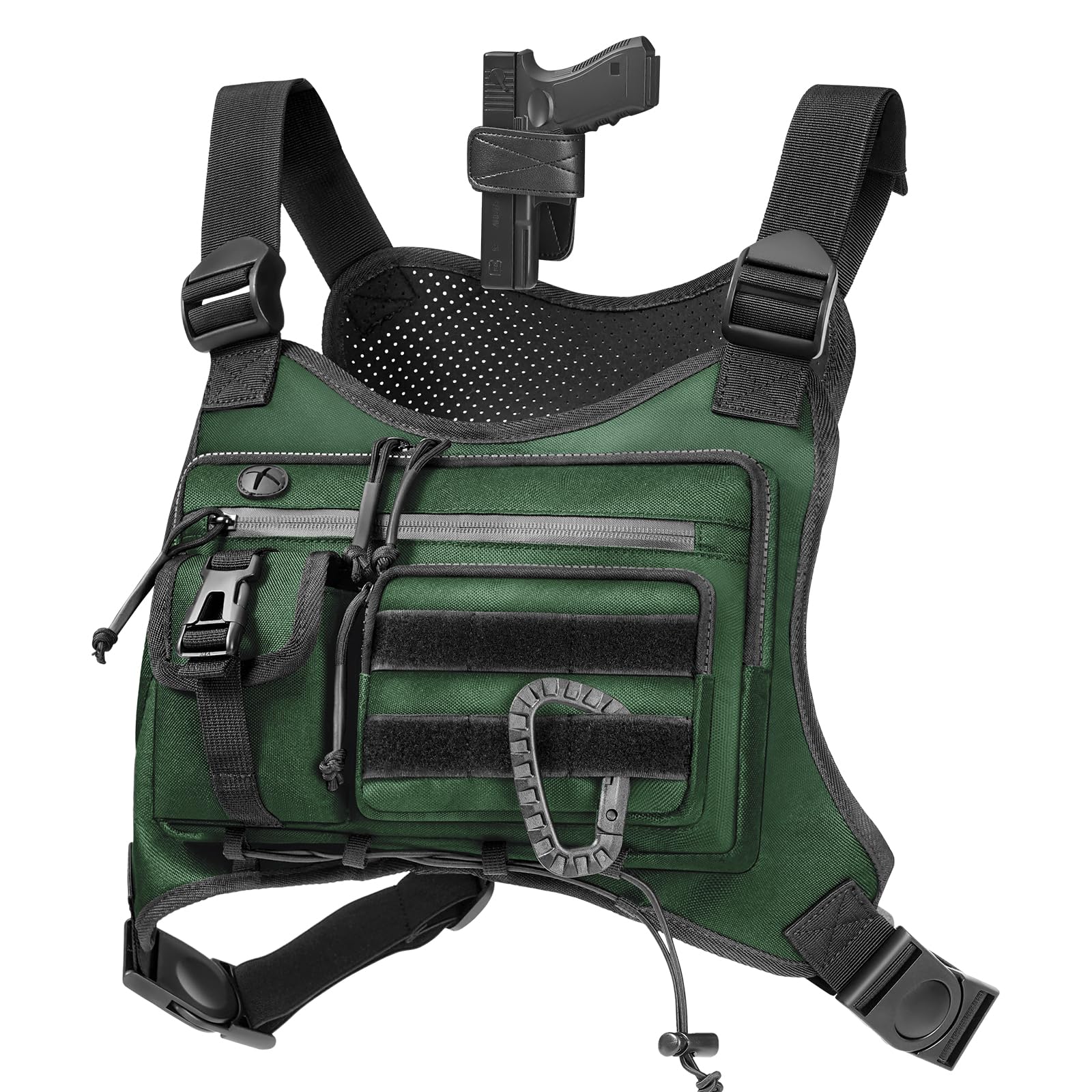 Chest Bag for Men,Running Pack Vest for Workouts,Water Resistant Sports Chest Pack For Running