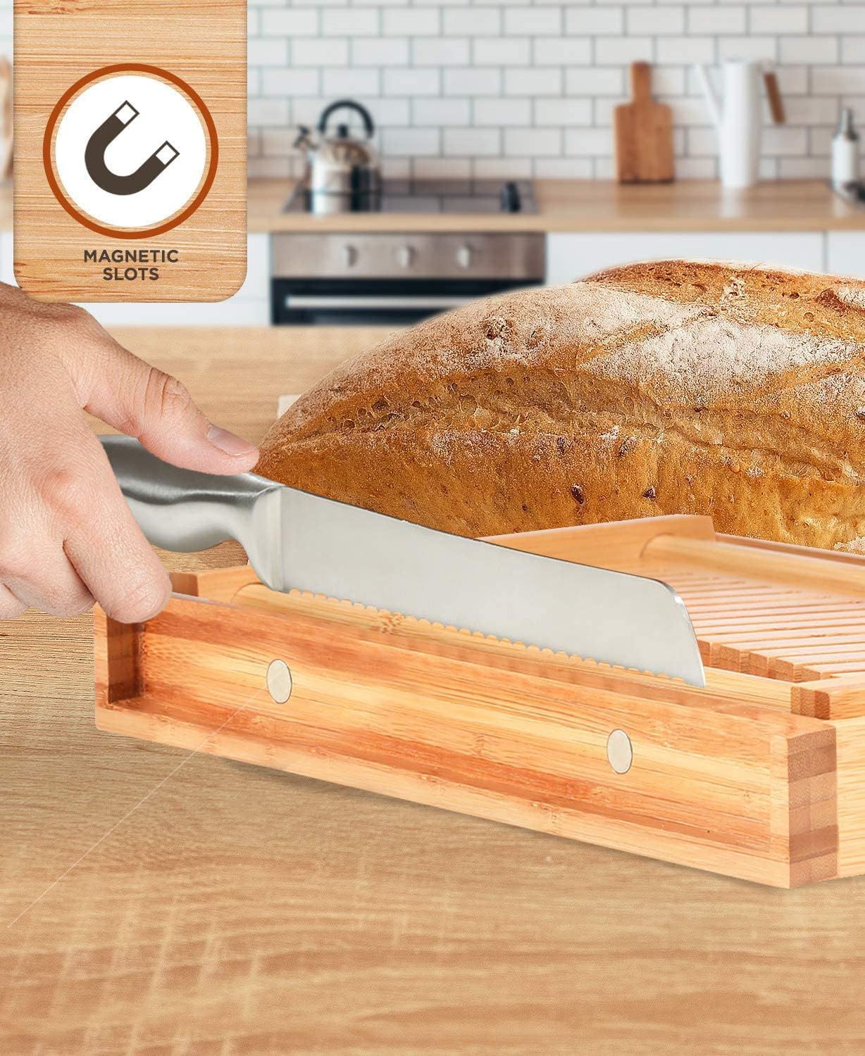 Amazon.com: 麵包切片機適用於自製麵包: 居家與廚房