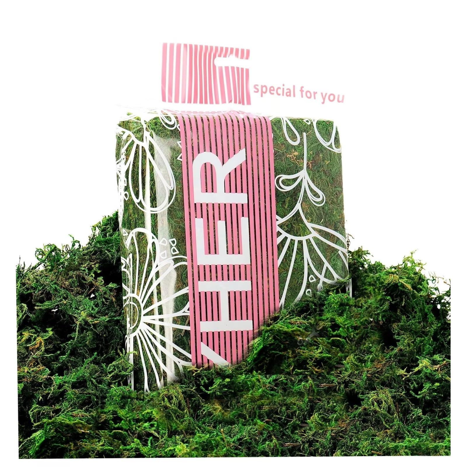 SuperMoss Enchanting Home and Kitchen Décor for Potted Plants Indoor Gardens Crafters Choice for Faux and Live Sisal Moss Perfect for Table Runners and Wall Art Bleached Appx 2oz