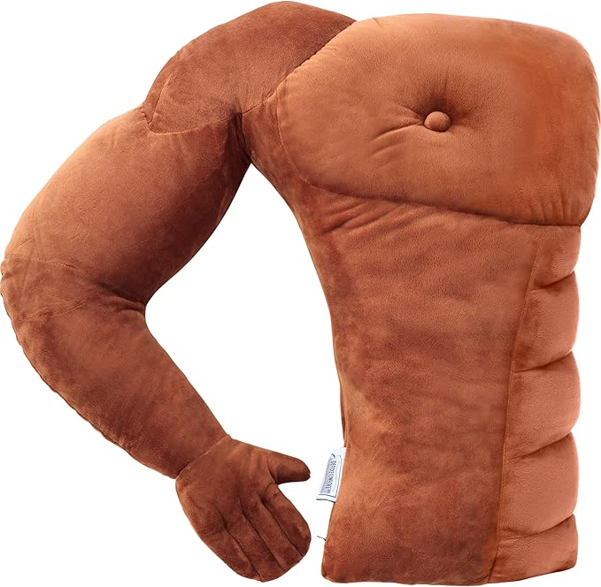 Muscle Man Pillow Cute and Fun Hunky Husband Cuddle