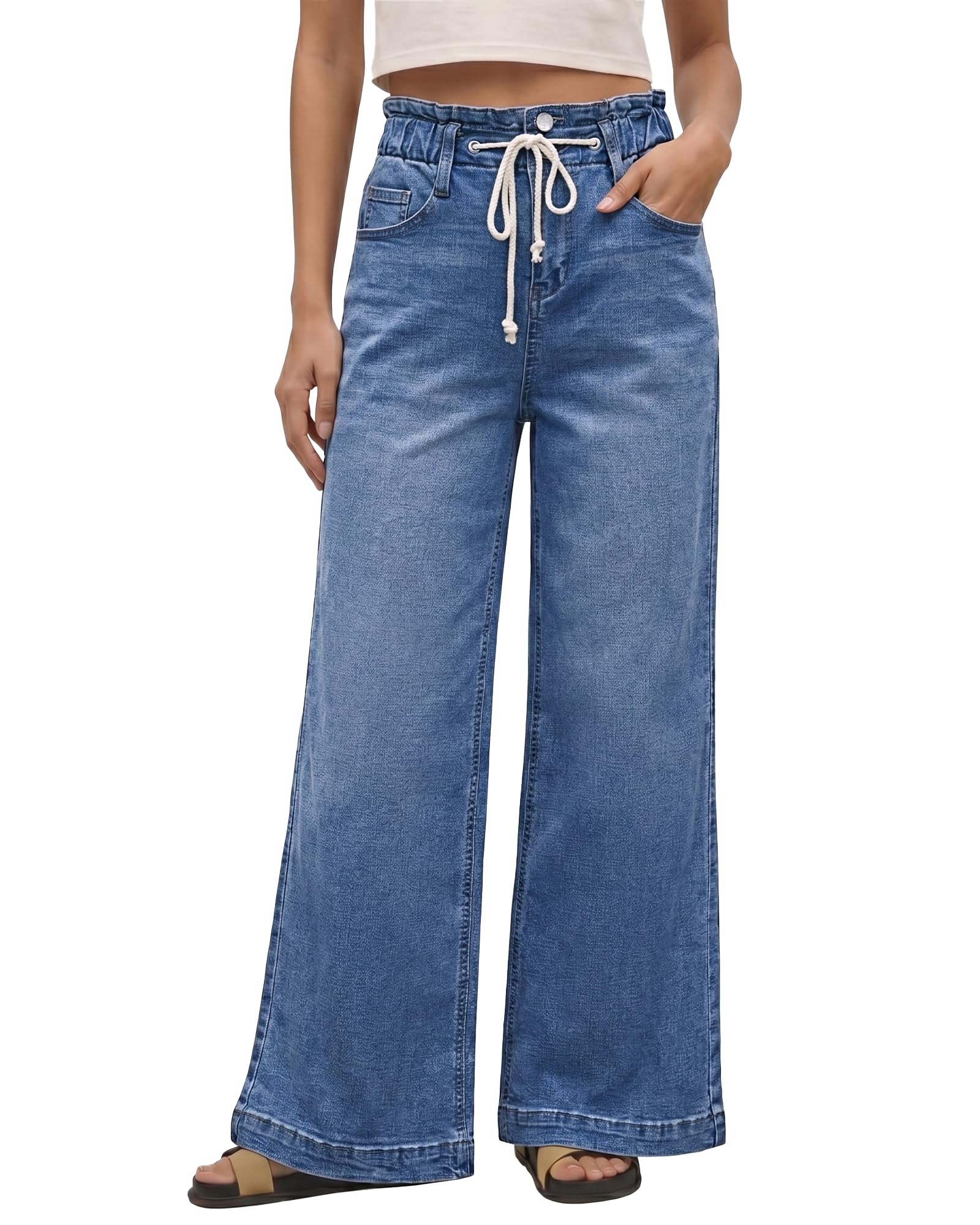 Save 25% with code VQEH8QZV on GRAPENT Wide Leg Jeans