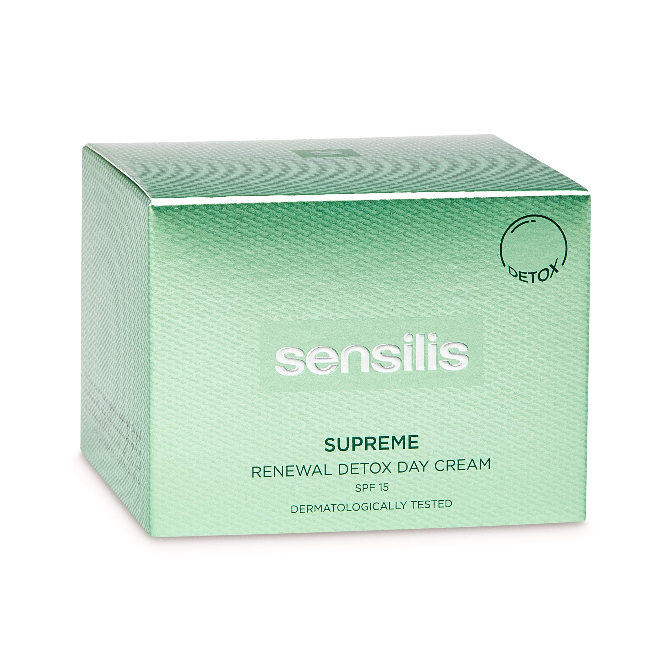 Sensilis Supreme Detoksyfikujący i regenerujący krem na dzień z kwasem hialuronowym, olejem arganowym i Moringa Oleifera, SPF15 - 50 ml