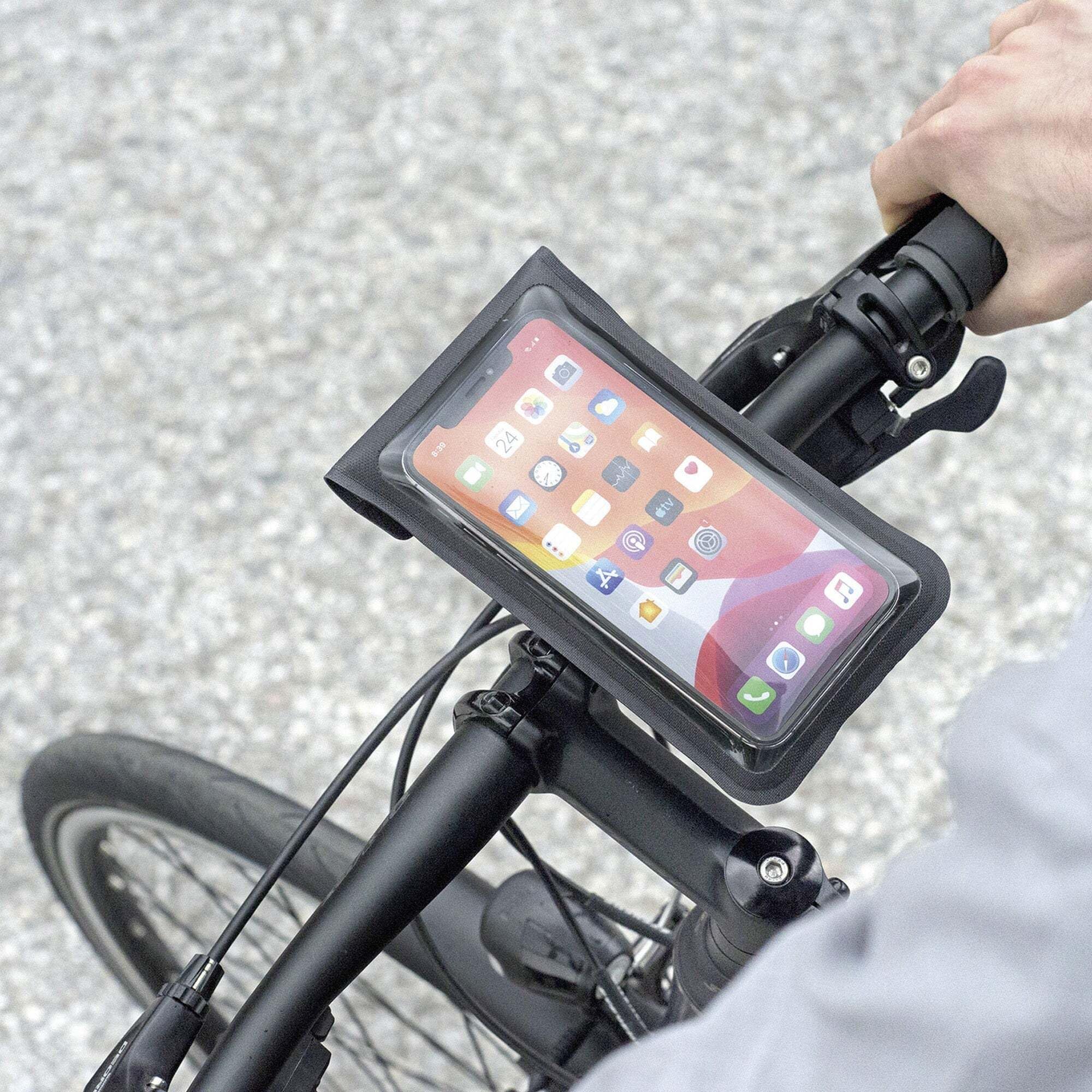 KLICKFix Borsa per telefono unisex per adulti Light M Custodia in tessuto per smartphone, Nero, M