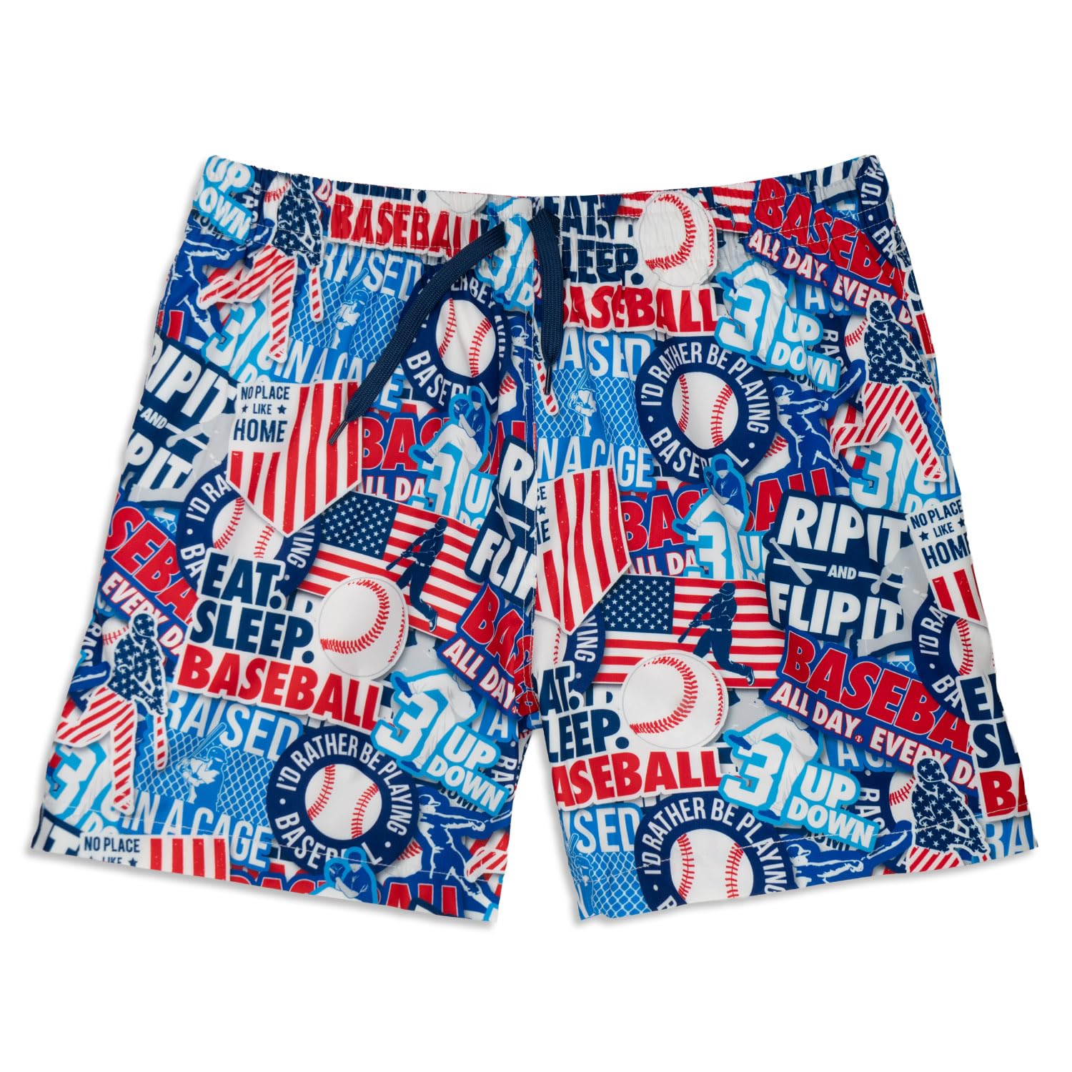 ChalkTalkSPORTS Baseball Shorts & Swim Trunks - Baseball Life - Adult XL