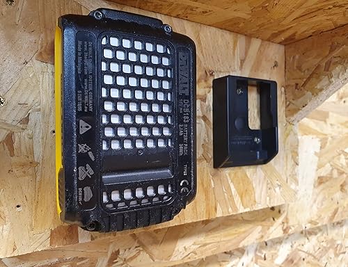 Miniatura 3 de StealthMounts Soporte de batería DeWalt de 20 V, 6 unidades de soporte de batería DeWalt  Almacenamiento de batería DeWalt  Accesorios de batería