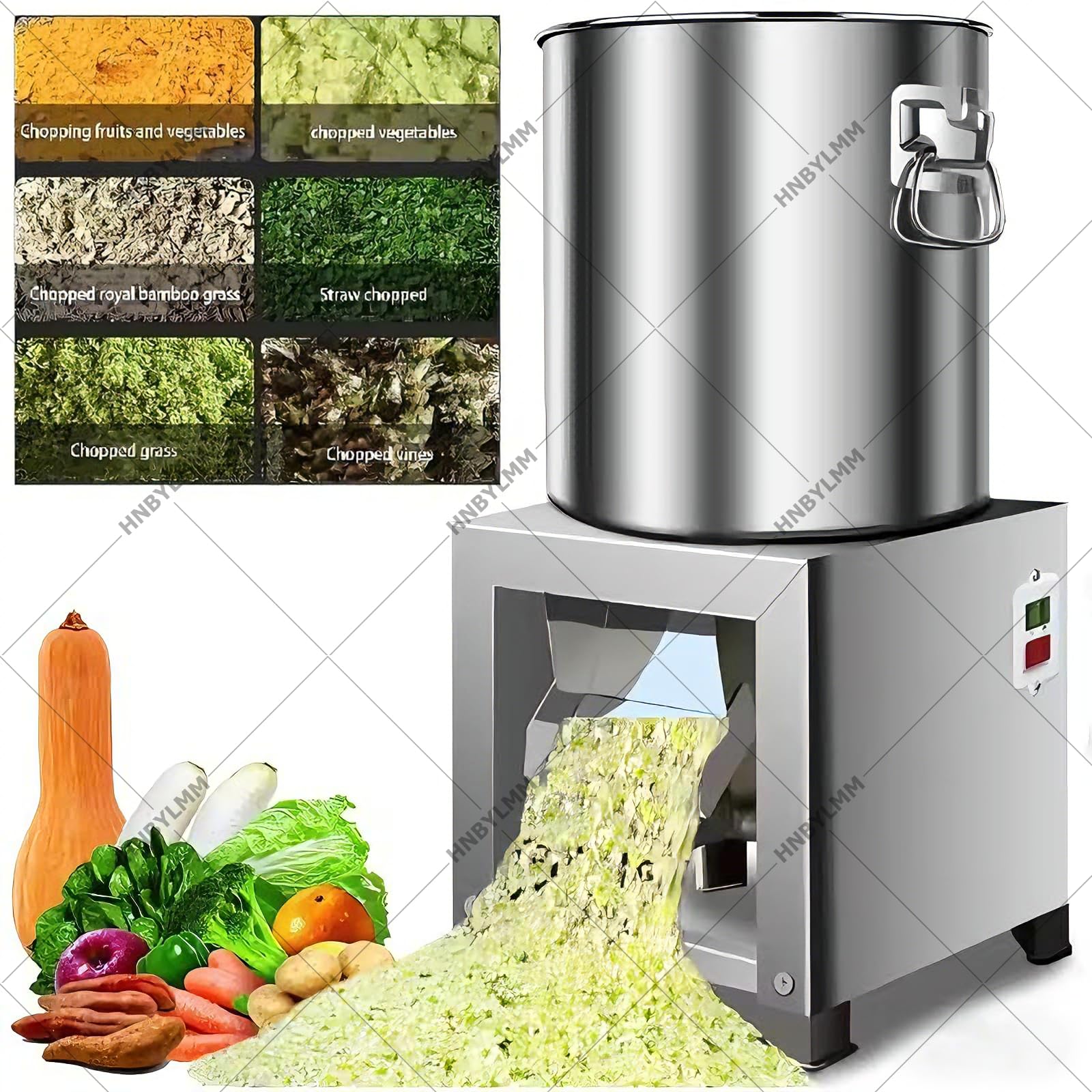 Tagliaverdure Elettrico, Affettaverdure Professionale da 1800 W, Robot da Cucina da 3500 Giri/min, Affettatrice per Verdure, per Verdure, cipolle, Aglio, Zenzero, Peperoncino