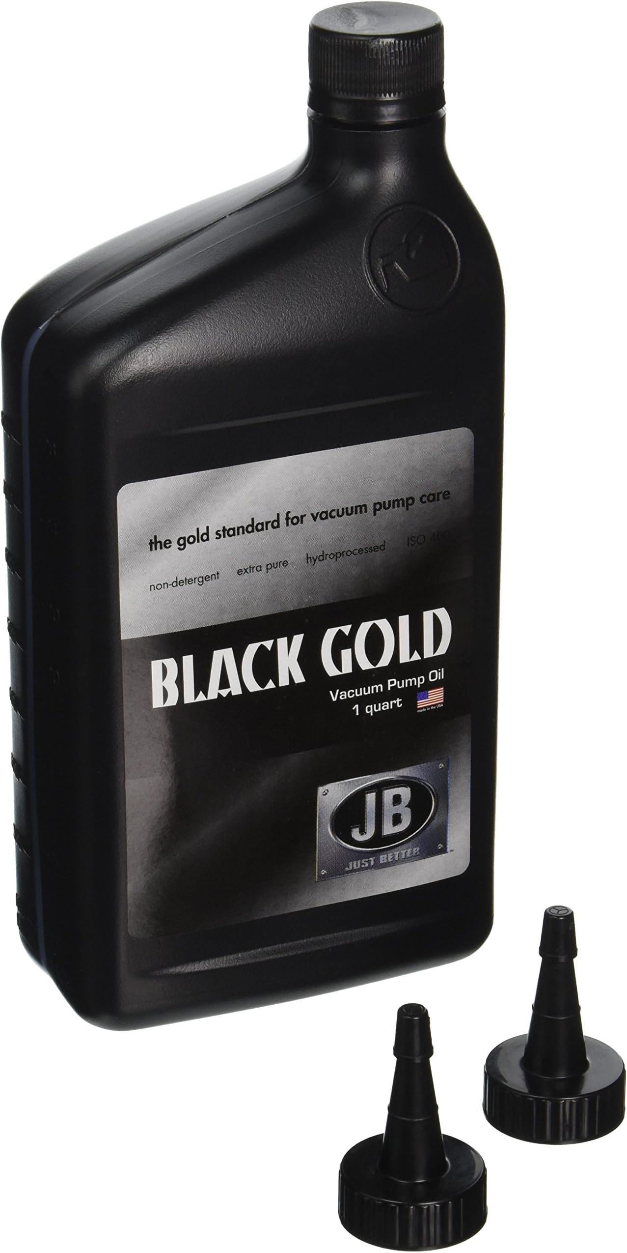 Bottle of Black Gold Vacuum Pump Oil , 1 quart