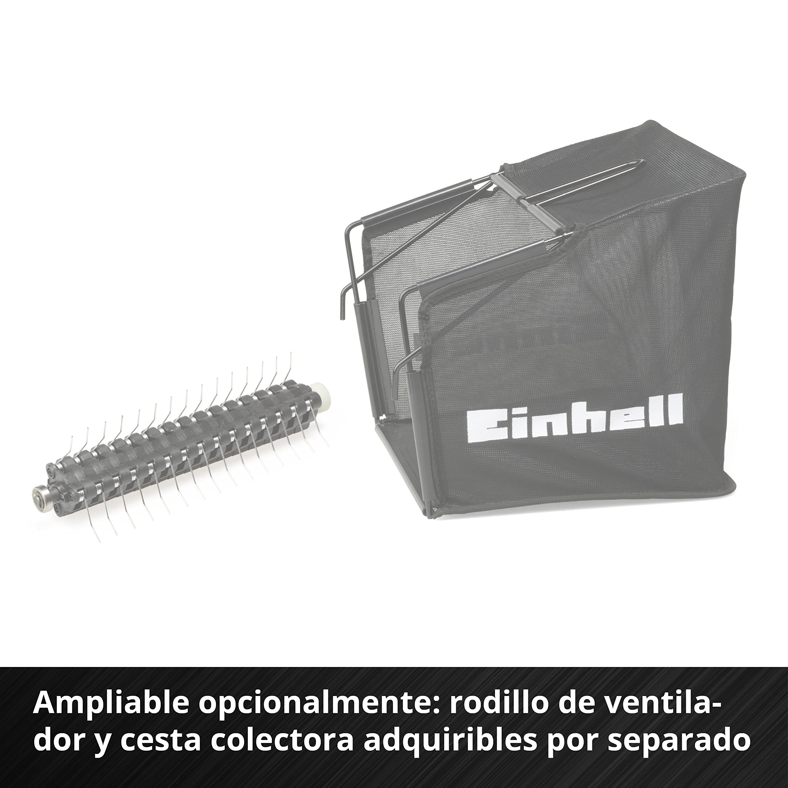 Einhell Escarificador/aireador inalámbrico - GC-SC 36/31 Li PXC. Combinada 3 en 1, motor de bobinado en serie, unidad de corte con rodamiento de bolas, suministrada sin batería y cargador