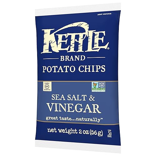 Miniatura 6 de Kettle Brand Papas fritas, sal marina y bolsas de vinagre, 2 onzas (paquete de 24)
