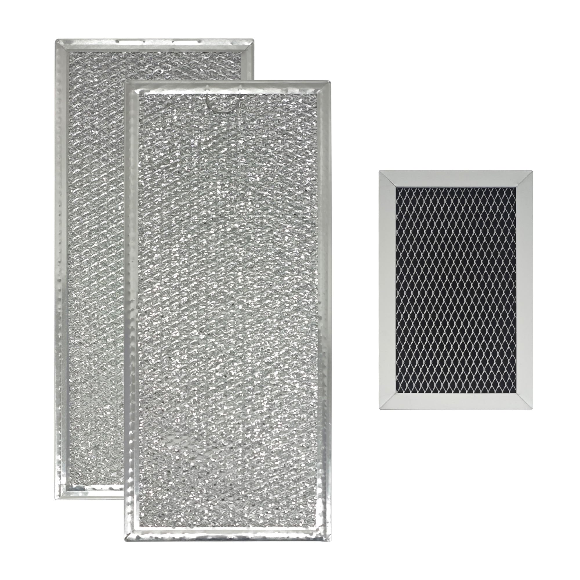 3 Pcs Microwave Charcoal &amp; Grease Filter Replacement for GE Microwave Oven