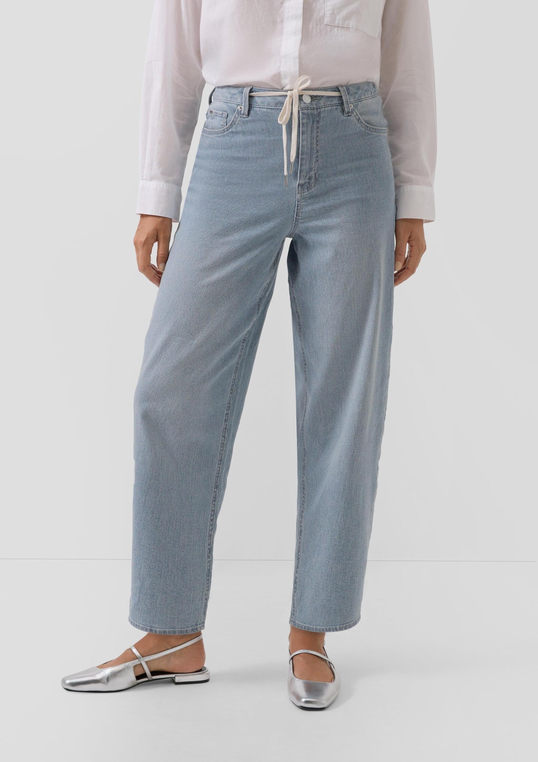 s.Oliver Ankle-Jeans/High Rise/Barrel Fit