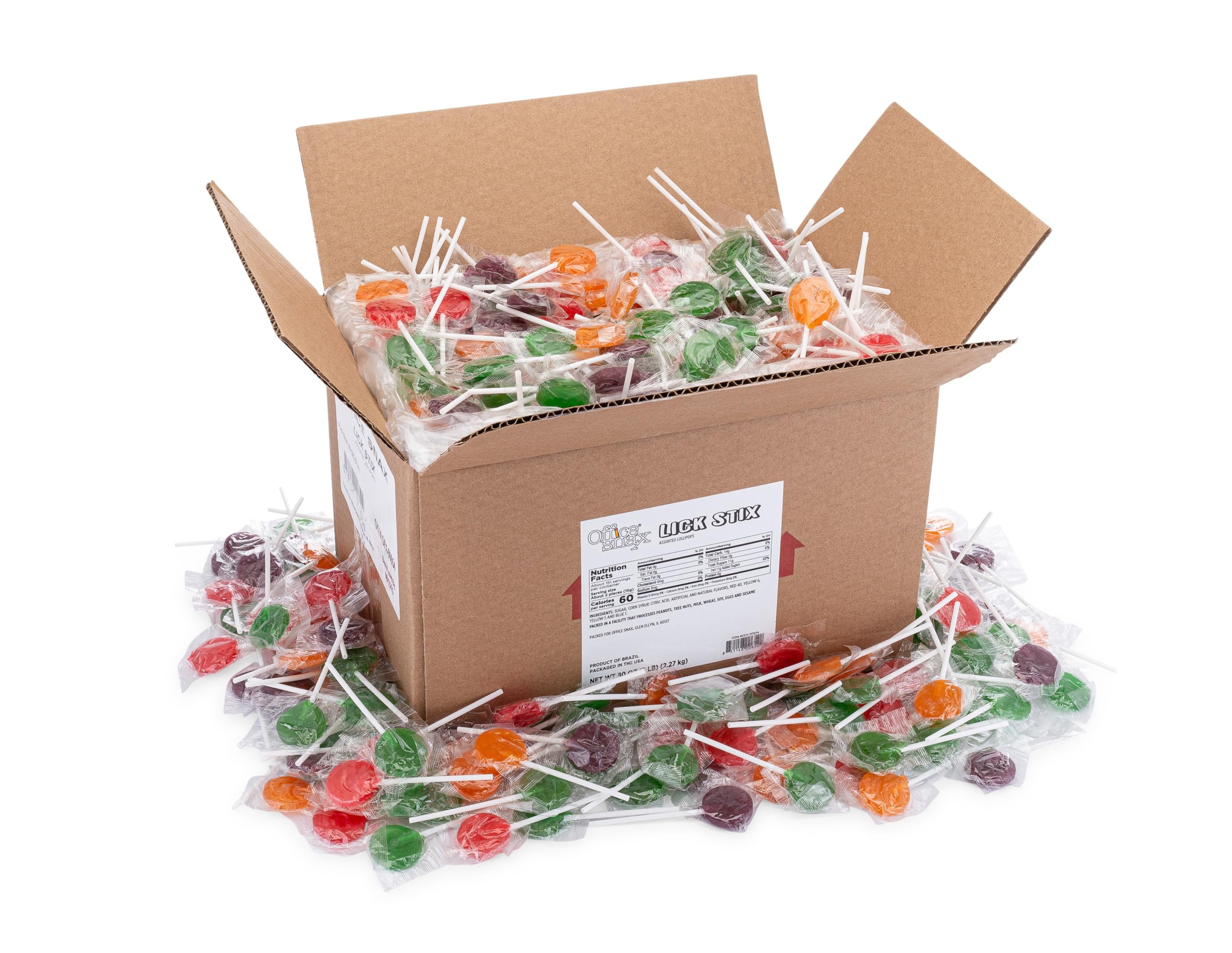 Amazon.com: Office Snax Assorted Lollipops : Grocery & Gourmet Food