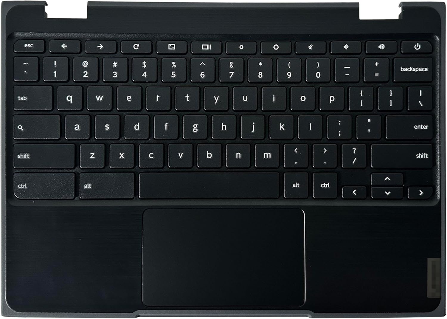 Laptop Palmrest Upper Case Top Cover with US Keyboard Touchpad Assembly Replacement for Lenovo 100e Chromebook 2nd Gen AST 82CD 5CB0Z21474 (NOT for Intel Version 81MA or MTK Version 81QB)