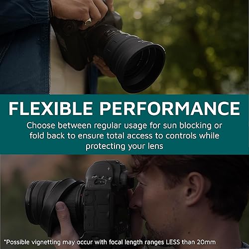 Miniatura 4 de KUVRD - Parasol universal para lentes se adapta al 99% de las lentes, a prueba de elementos, cobertura de por vida