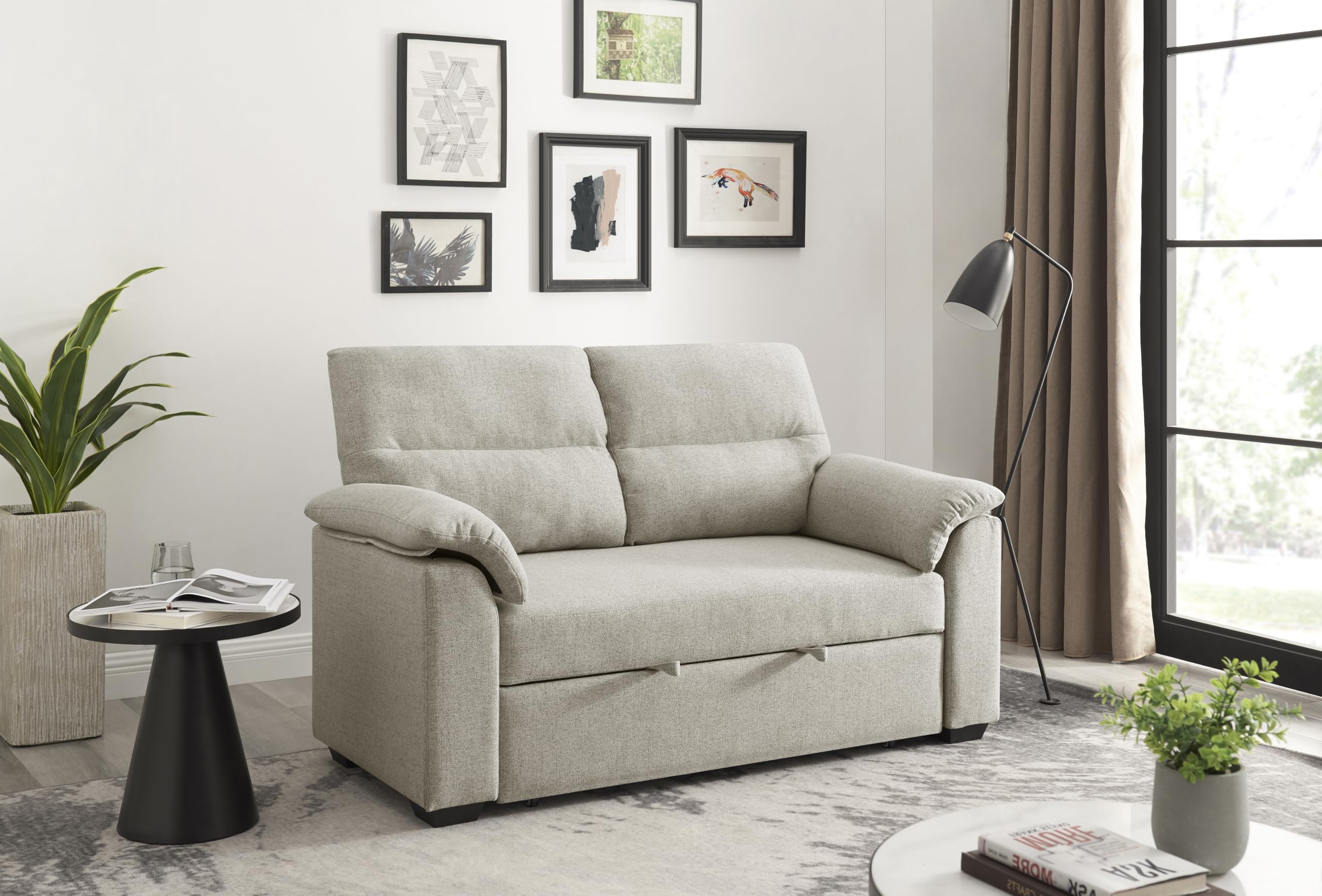 Astan Hogar Sofá Cama 2 Plazas, Tapizado Tela, Modelo Duna AH-AR40800MR