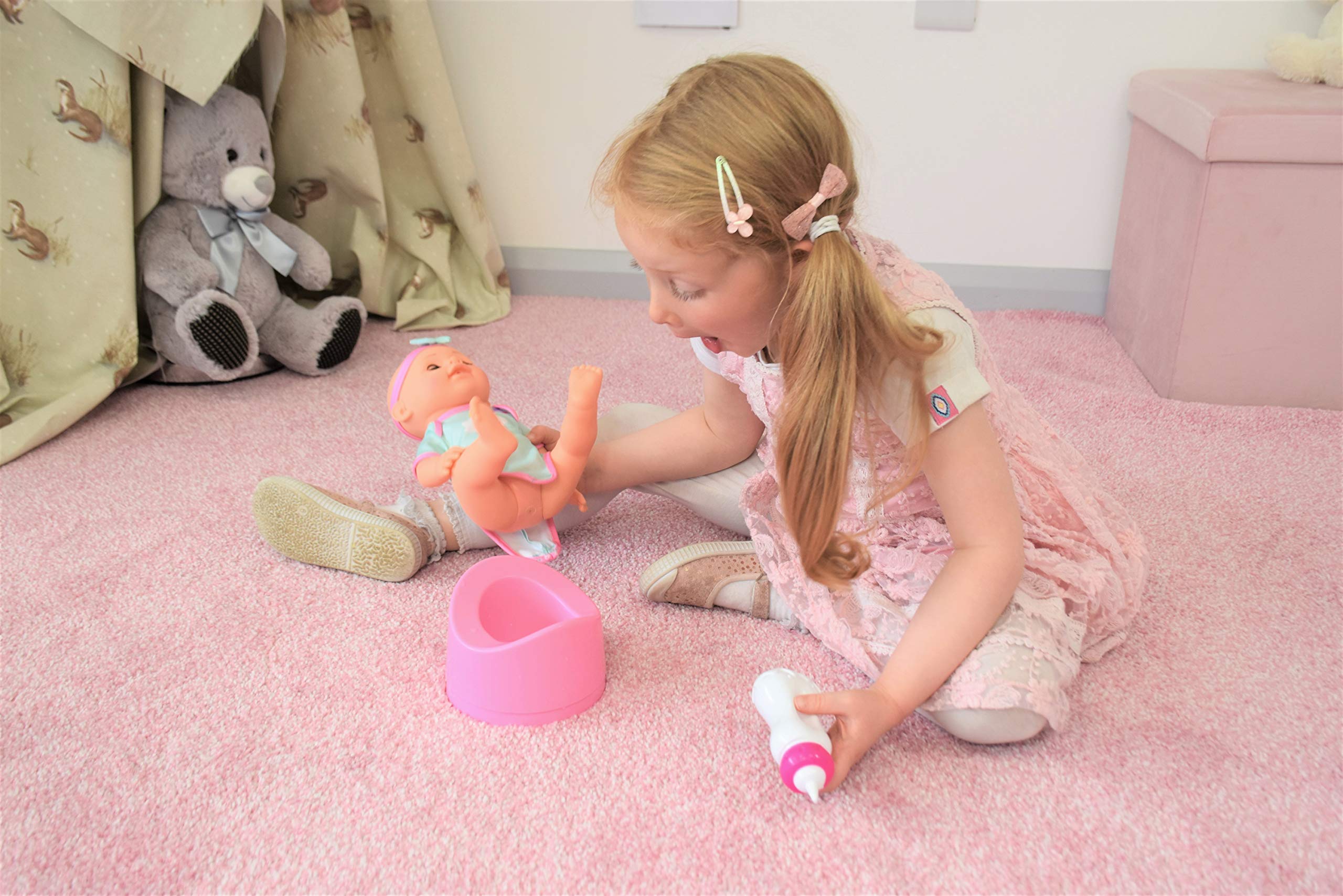 KOOKAMUNGA KIDS Potty Training Baby Doll 13 Inch Drink Wet Doll Set