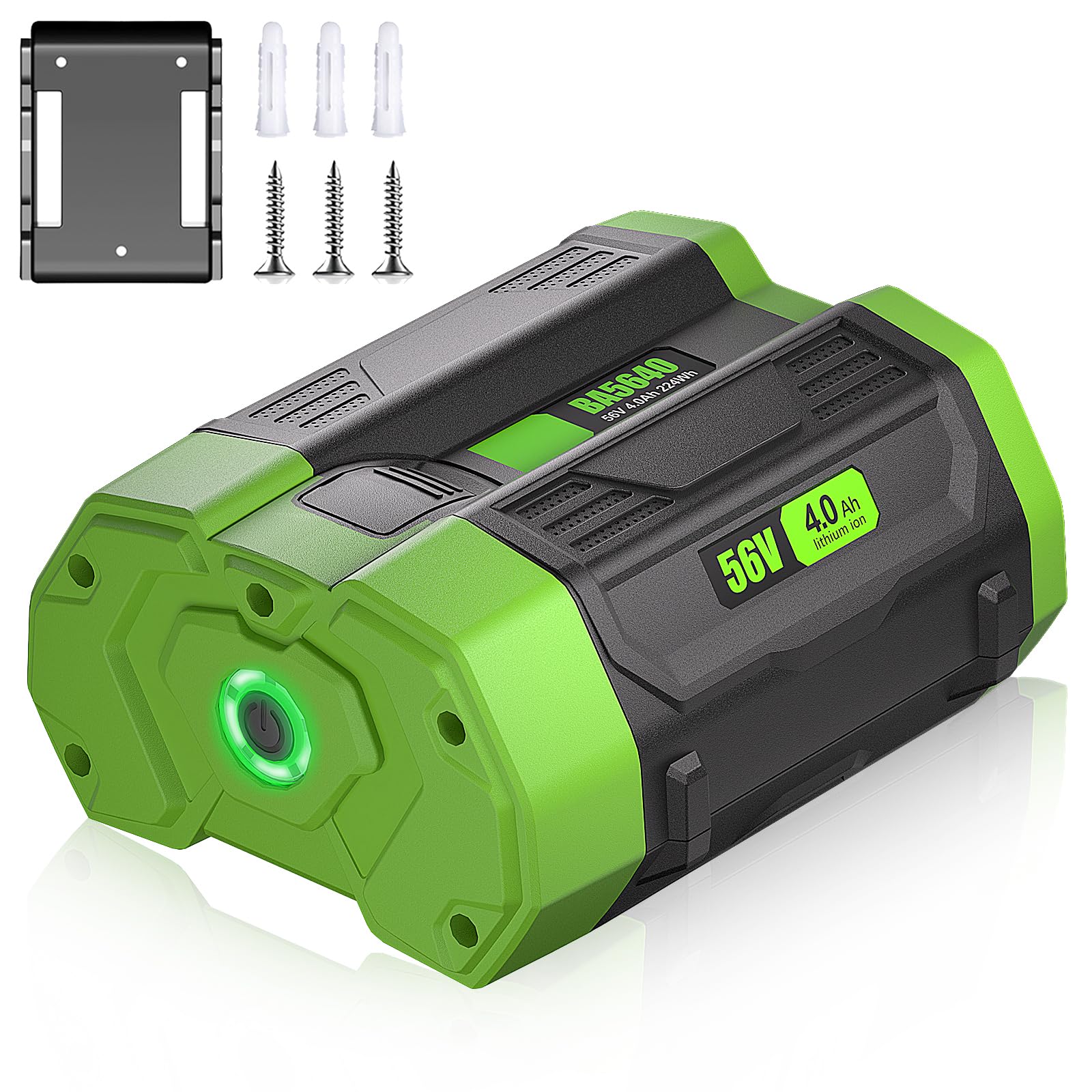 DSANKE 56V 4.0Ah Replacement for EGO 56V Battery BA2800 BA2800T BA4200 BA1400 Compatible with ST1502LB CS1604 LB4800 LB6504 LB5804 HT2400 56V Power Tools,for EGO 56V Power+ Battery