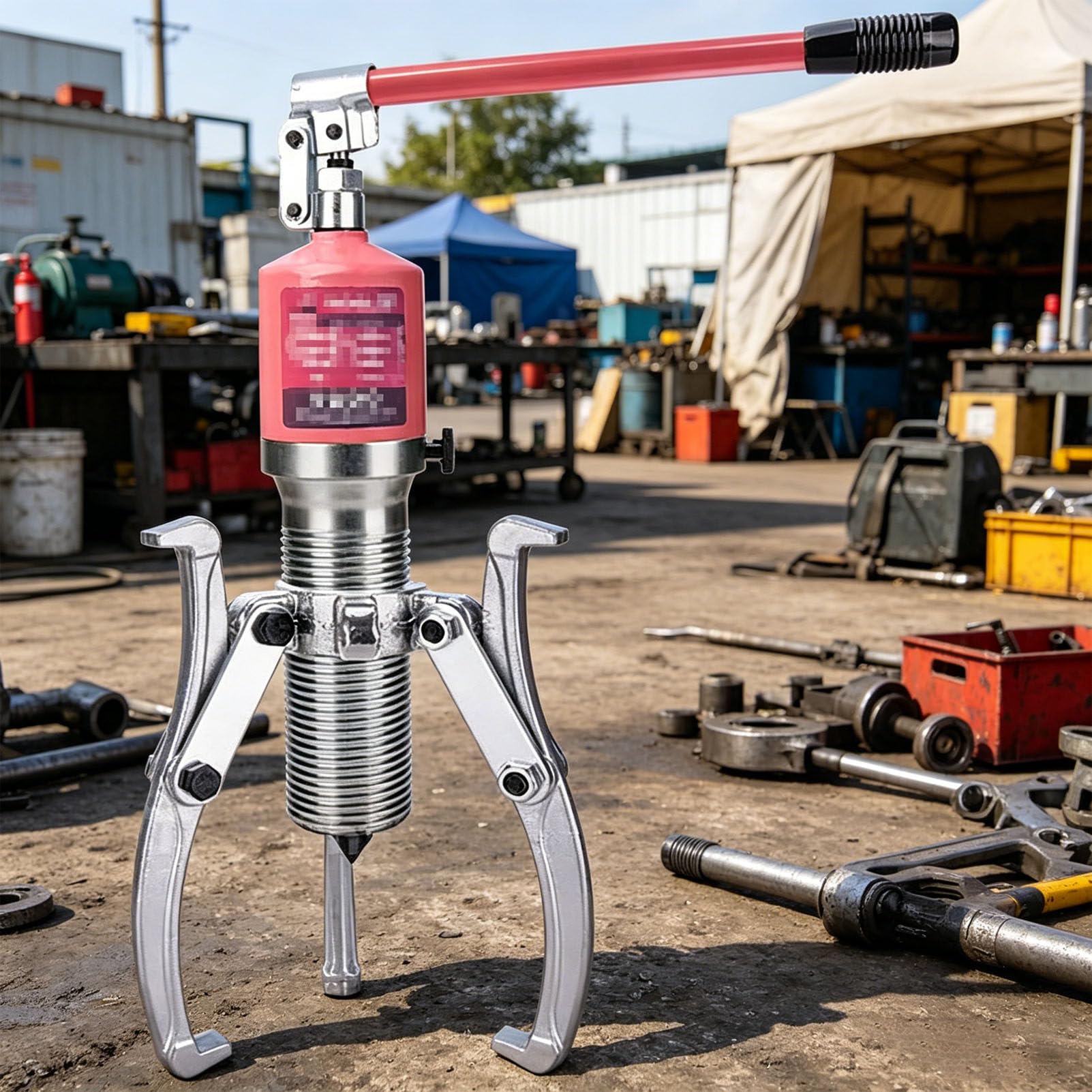 PioMue Bearing Puller For Vertical Or Use, Hydraulic Gear Puller Wheel, Heavy Duty 3-Jaw Hub Separator,Capacity Bearing Separator Tool for Bearings, Flanges 15T/33000LB