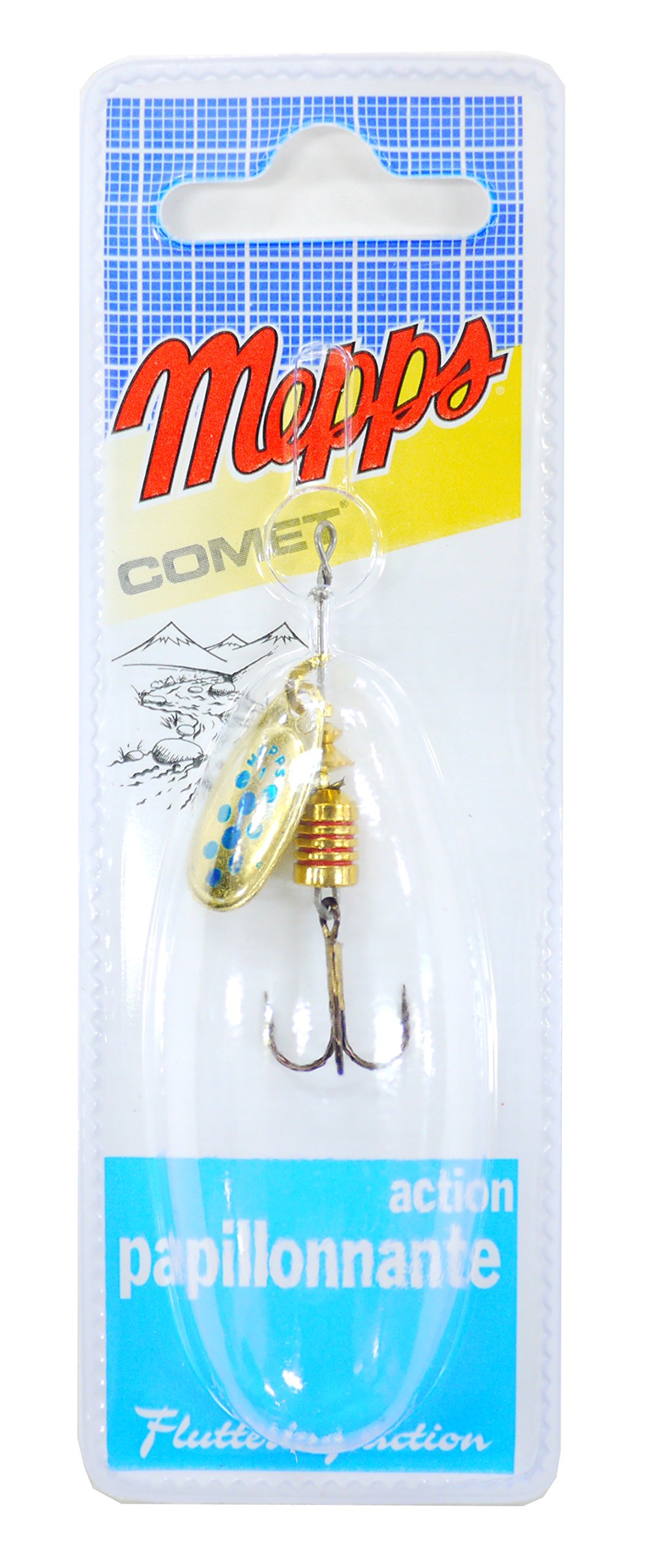 Mepps Comet Gold Blue Spot No 1- 3.5grm