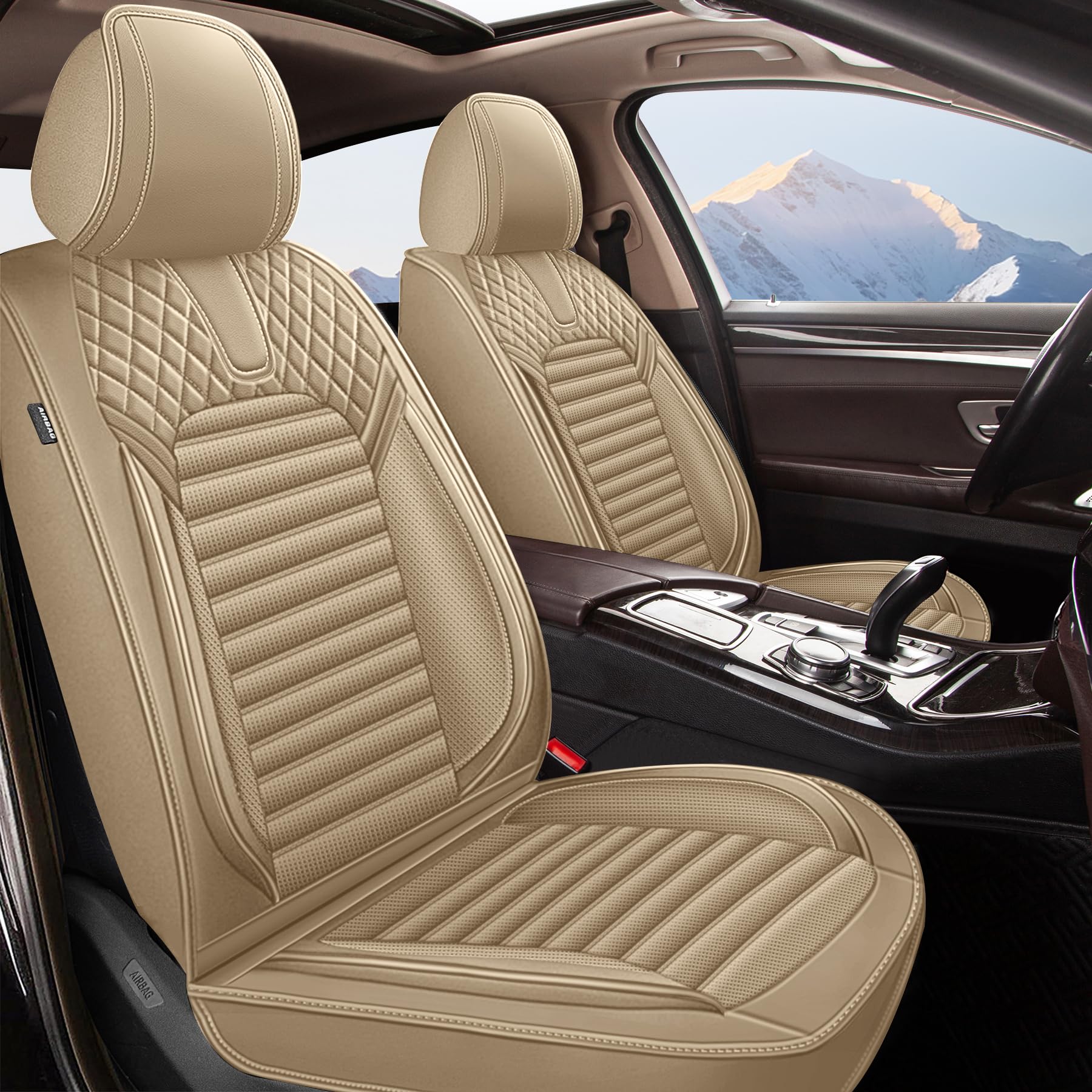 JIAMAOXIN Full-Set Beige Seat Covers