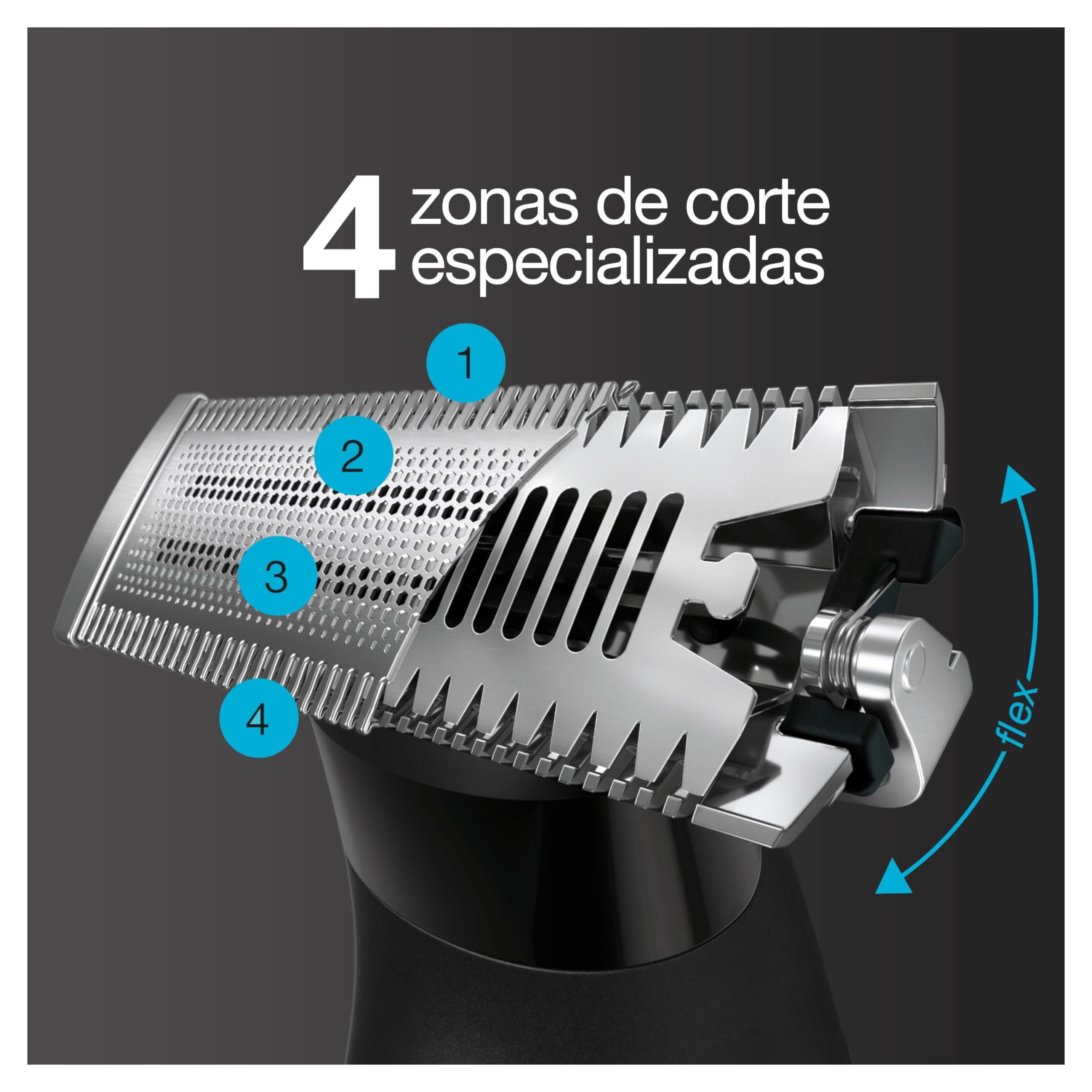 Braun Series X Recortadora de Barba, Afeitadora Eléctrica, cortapelos hombre, Máquina de Afeitar Hombre con 1 Lámina, Kit De Rasurado Corporal para Pelo, Bigote, Inglés, Pecho, Axilas, XT3200