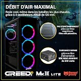 Greed®MK2 Lite - High End PC Gamer - AMD Ryzen 5 4600G + Radeon Vega 7 - Ordinateur RGB Ultra Rapide + PC Gaming 4K Raytracing avec 4,2 GHZ - 16 GB DDR4 RAM - 512GB SSD - WLAN + W11 Pro - 4