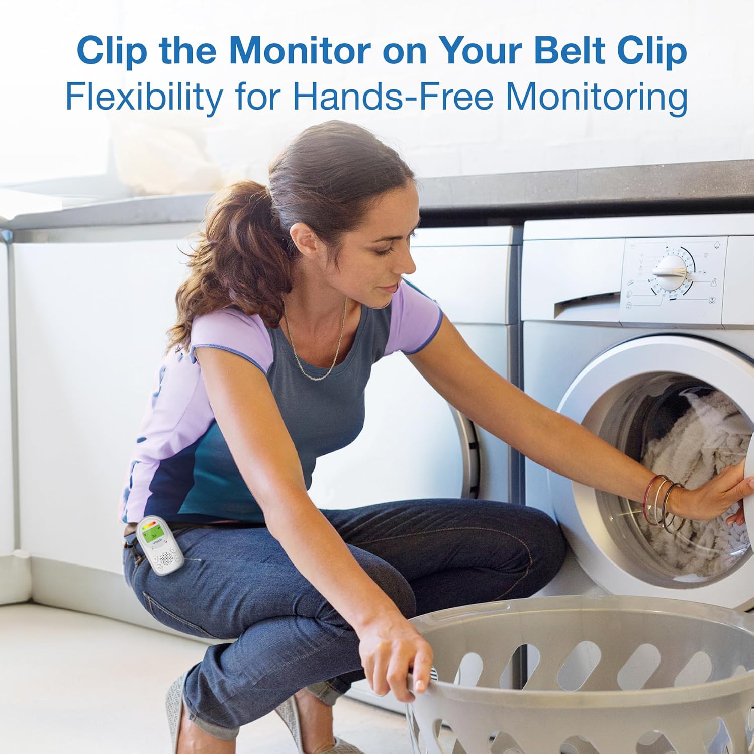 VTech 2 Parent Units Digital Audio Baby Monitor with Glow-on-Ceiling Night Light, Up to 1,000ft of Range, Vibrating Sound-Alert, Two-Way Talk Intercom, Sound Indicator, Secure Transmission: TM8212-2